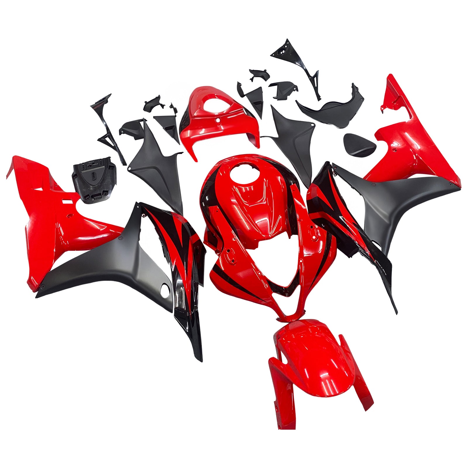 Kit de carénage en plastique ABS rouge pour Honda CBR600RR 2007-2008