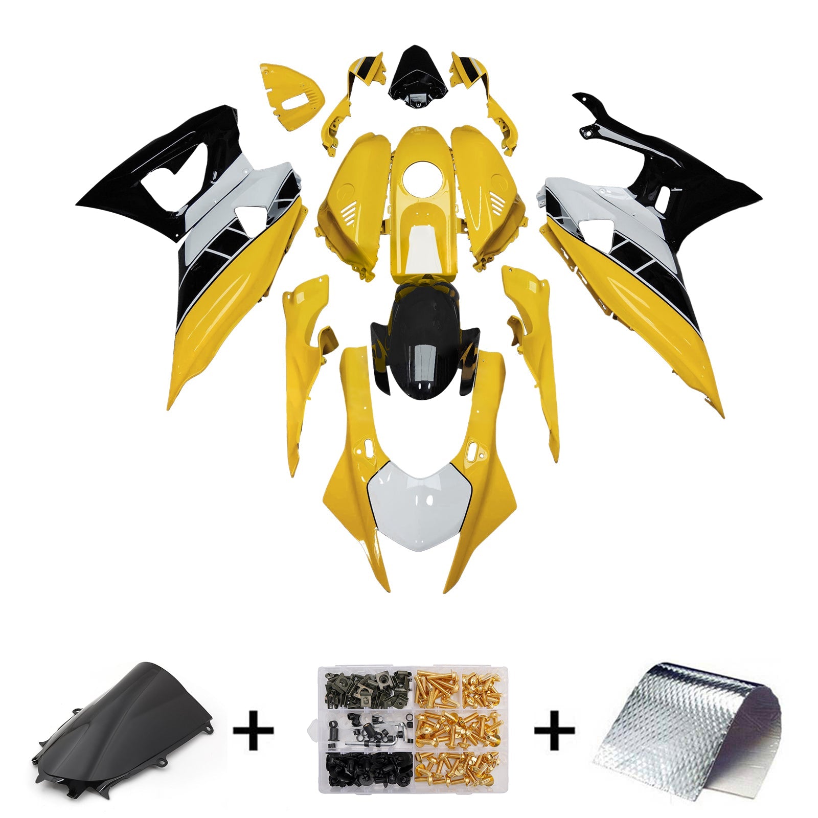 Kit de carenado inyectado de plástico ABS para Yamaha YZF-R7 2021-2025