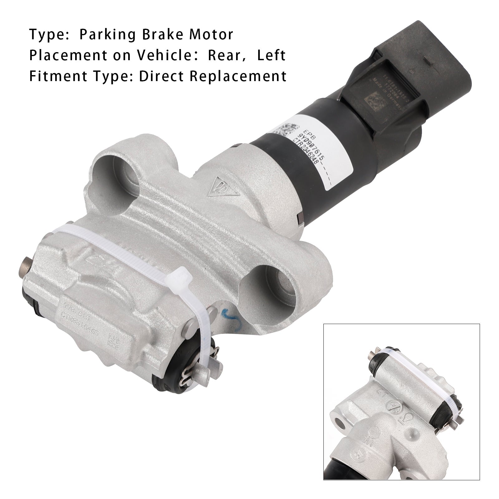 Motor de estacionamiento izquierdista trasero Porsche Cayenne 2019-2025 9Y0907615