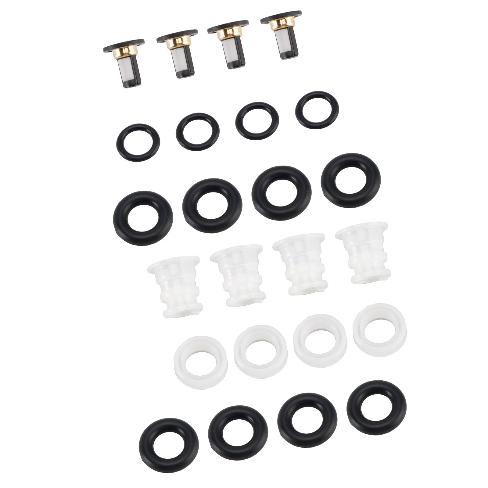 Kit di ricostruzione'4 pezzi iniettori carburante per Acura RSX 2.0L-L4 2002-2004 16450-PNE-G01