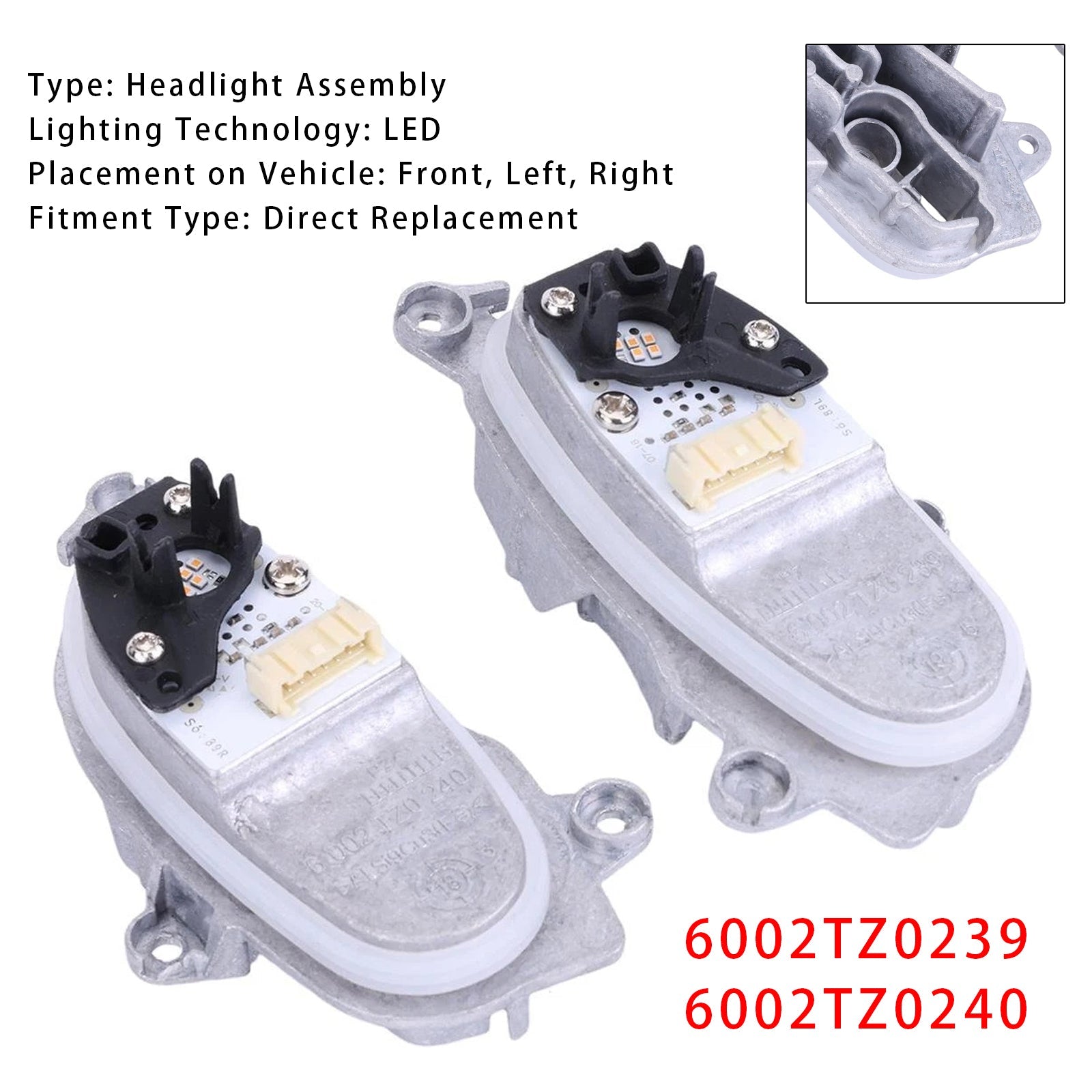 Lot de 2 modules LED pour clignotants 6002TZ0239 6002TZ0240 pour BMW