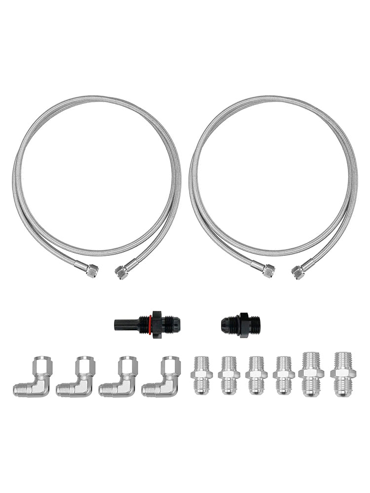 70" ruostumattomasta teräksestä punottu vaihteiston jäähdytysletku Turbolle 700R4-4L60-4L60E - 4L65E