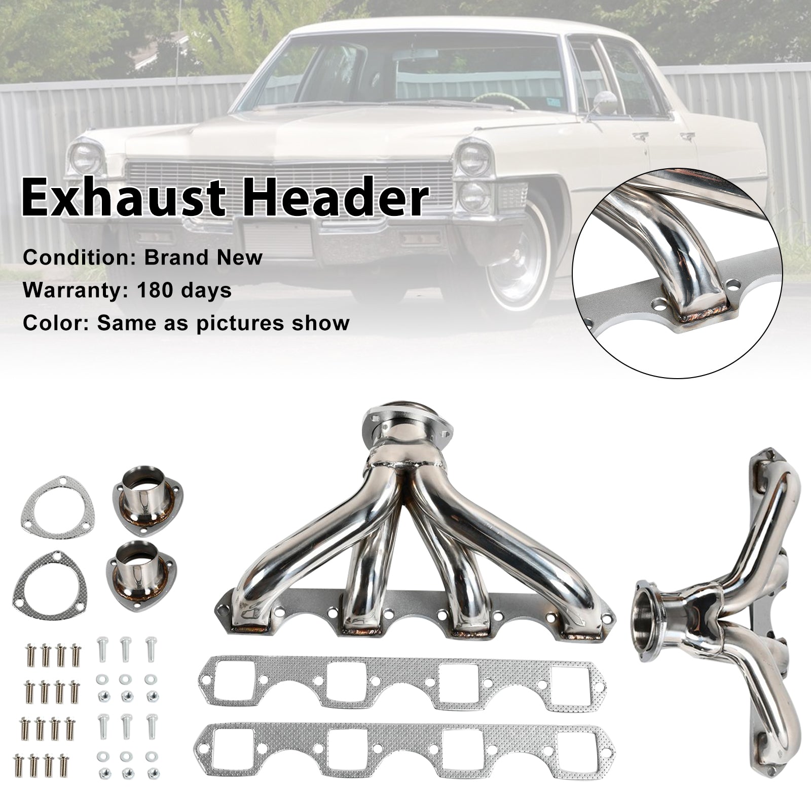 Verzamelaar van&Uitlaat voor Cadillac Calais 1968-1976 en 1968-1974 chassis