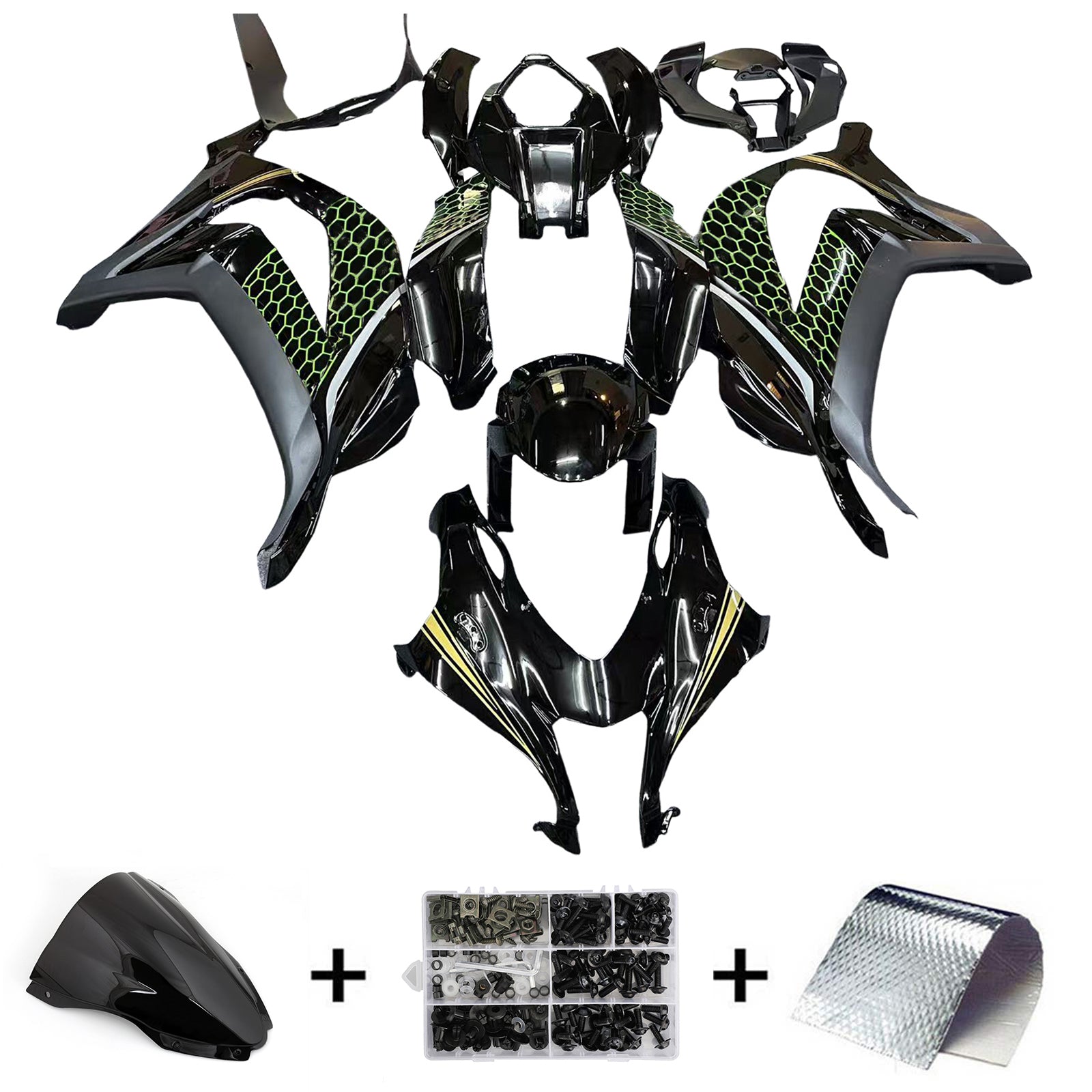 Kit de carénage injecté en plastique ABS pour Kawasaki ZX10R 2016-2020