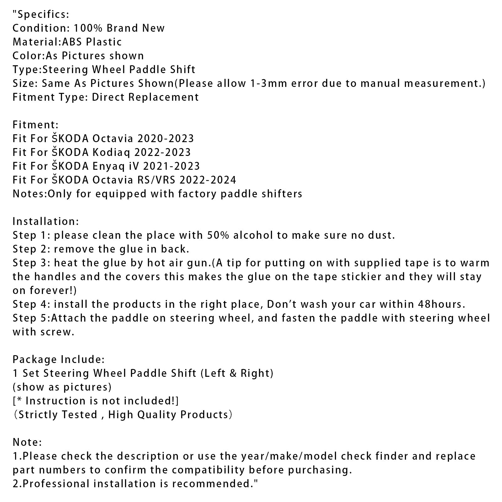 Estensione dei pallet di velocità di guida per Škoda Octavia Kodiaq