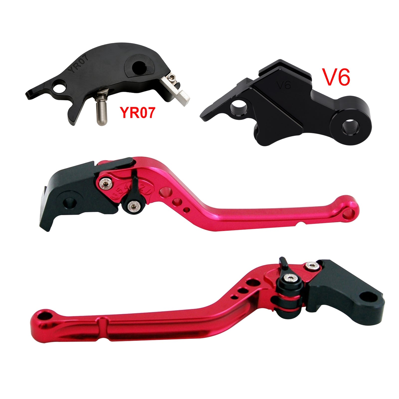 Levier de frein et d'embrayage long compatible avec YAMAHA XSR900 XSR900GP MT-09 MT-09SP 2024-2025