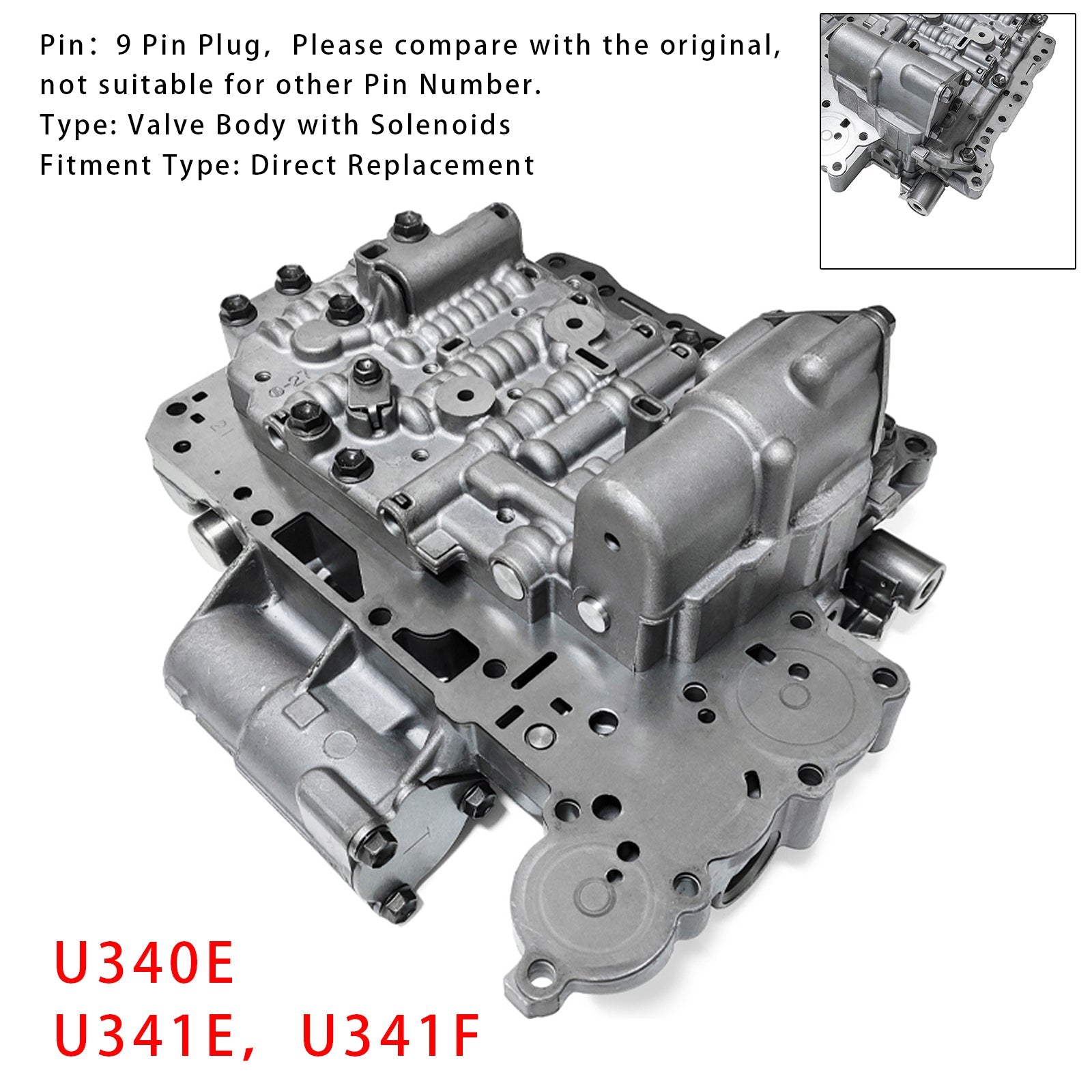 U340E U341E U341E Corpo valvola per Toyota Yaris Corolla Scion litri 9 pin