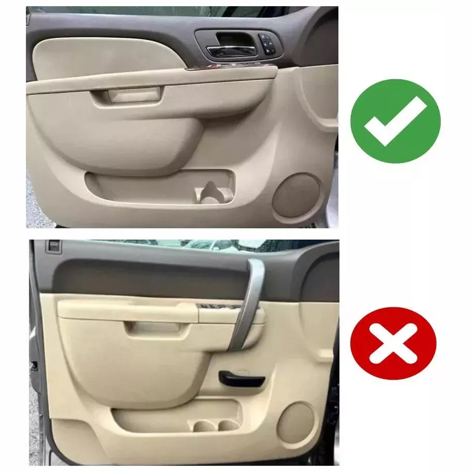 Kit della porta anteriore sinistra bracciolo 80994 nero (27 pollici) per Chevrolet/GMC