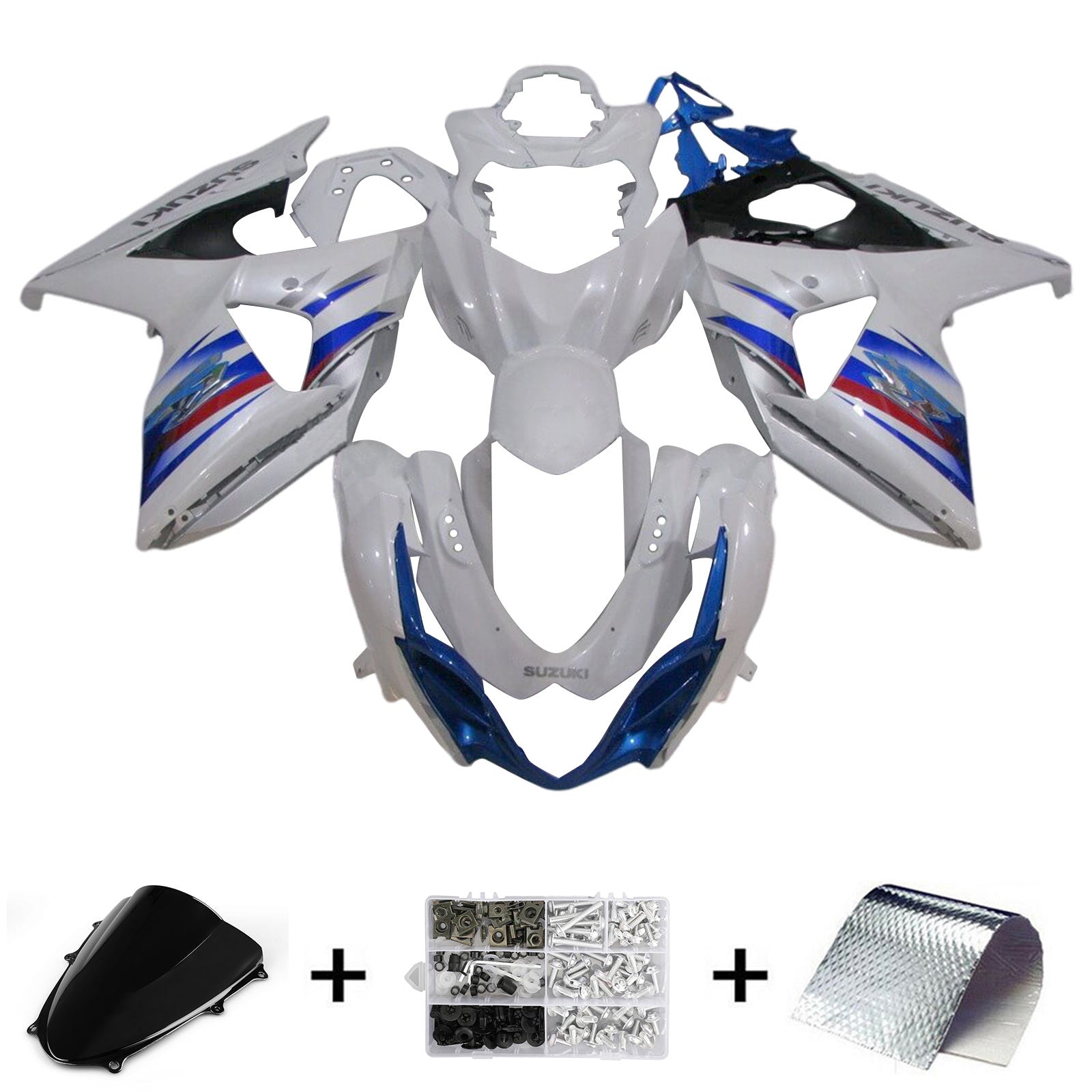 Kit carena iniezione Suzuki GSXR1000 K9 2009-2016 Carrozzeria in plastica ABS