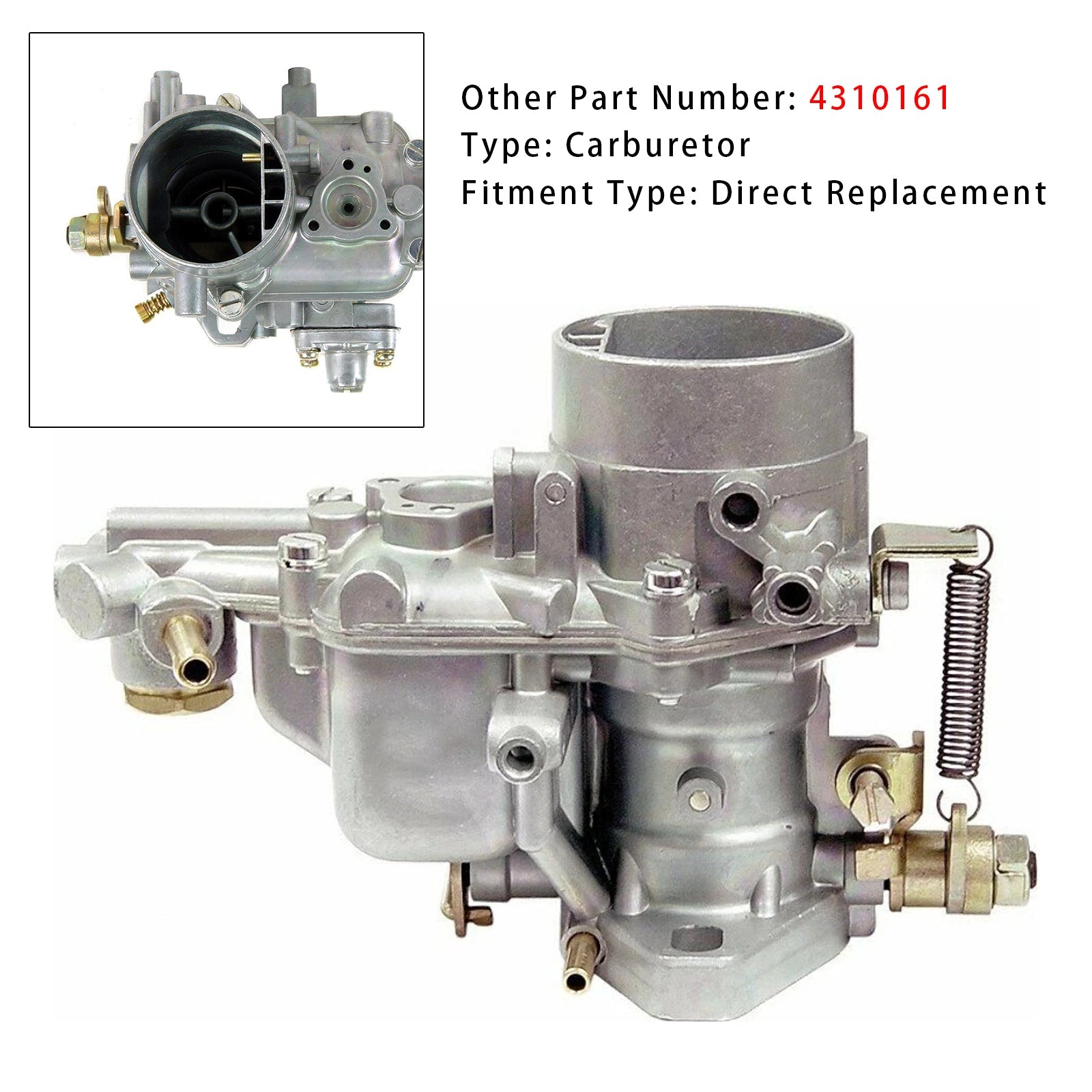 Carburetor 43-1016-1 34 voor VW Bug of Buggy Karmann Ghia