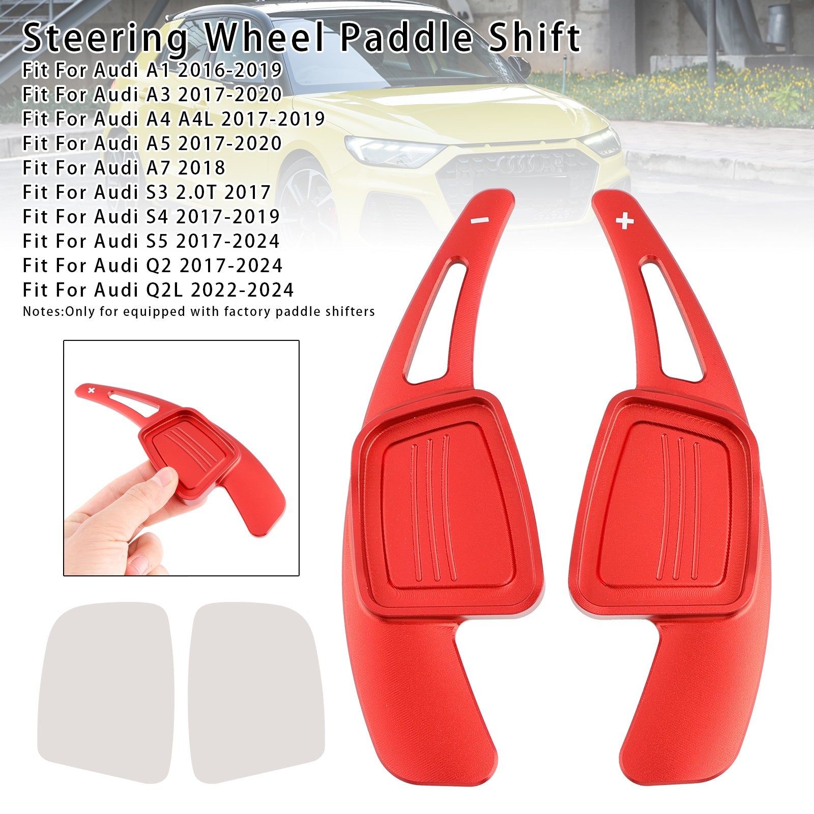 Extension de palettes de changement de vitesse au volant pour Audi Q3 Q5 Q7 S3 S4