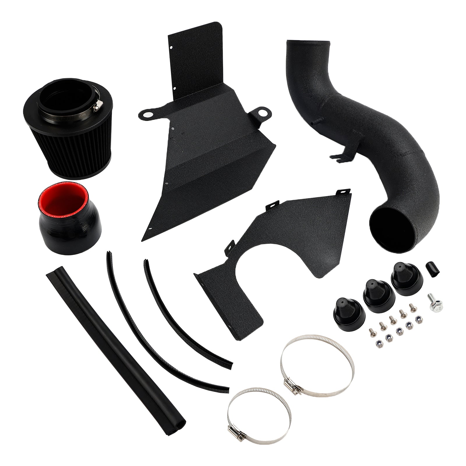 Kit di aspirazione aria fredda con protezione dal calore per VW Golf GTi R 1.8T e 2.0T (2015-2020).