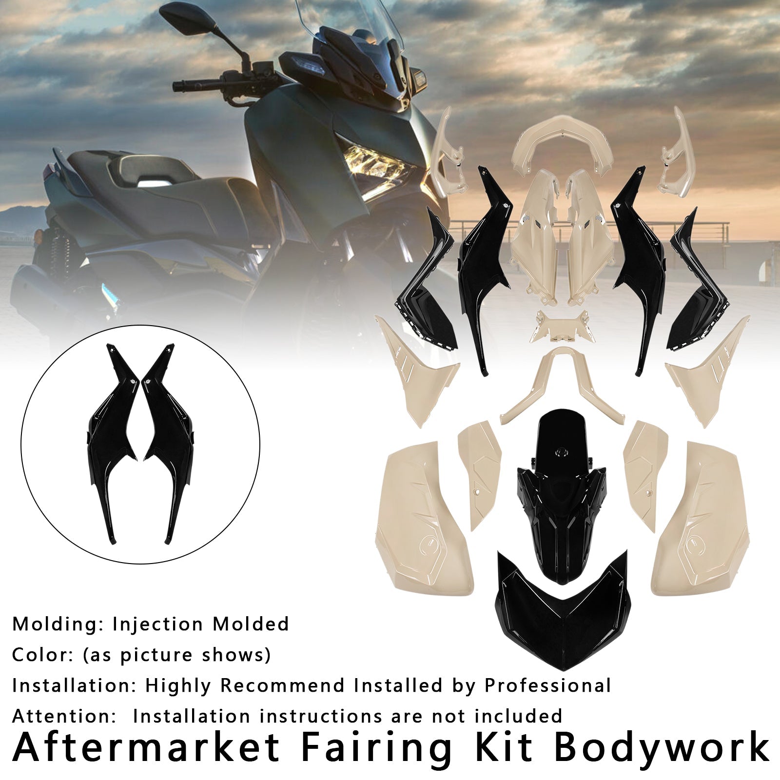 Kitting and Bodywork Kit inyectado para Yamaha X-Max 300 XMAX 2023-2024