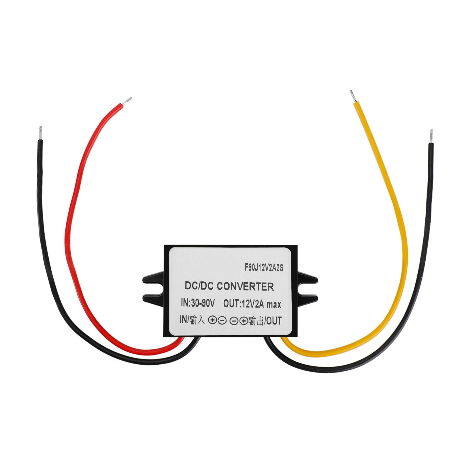 Regulador convertidor impermeable potencia Down CC 30-90 V a 12 V 2 A 24 W