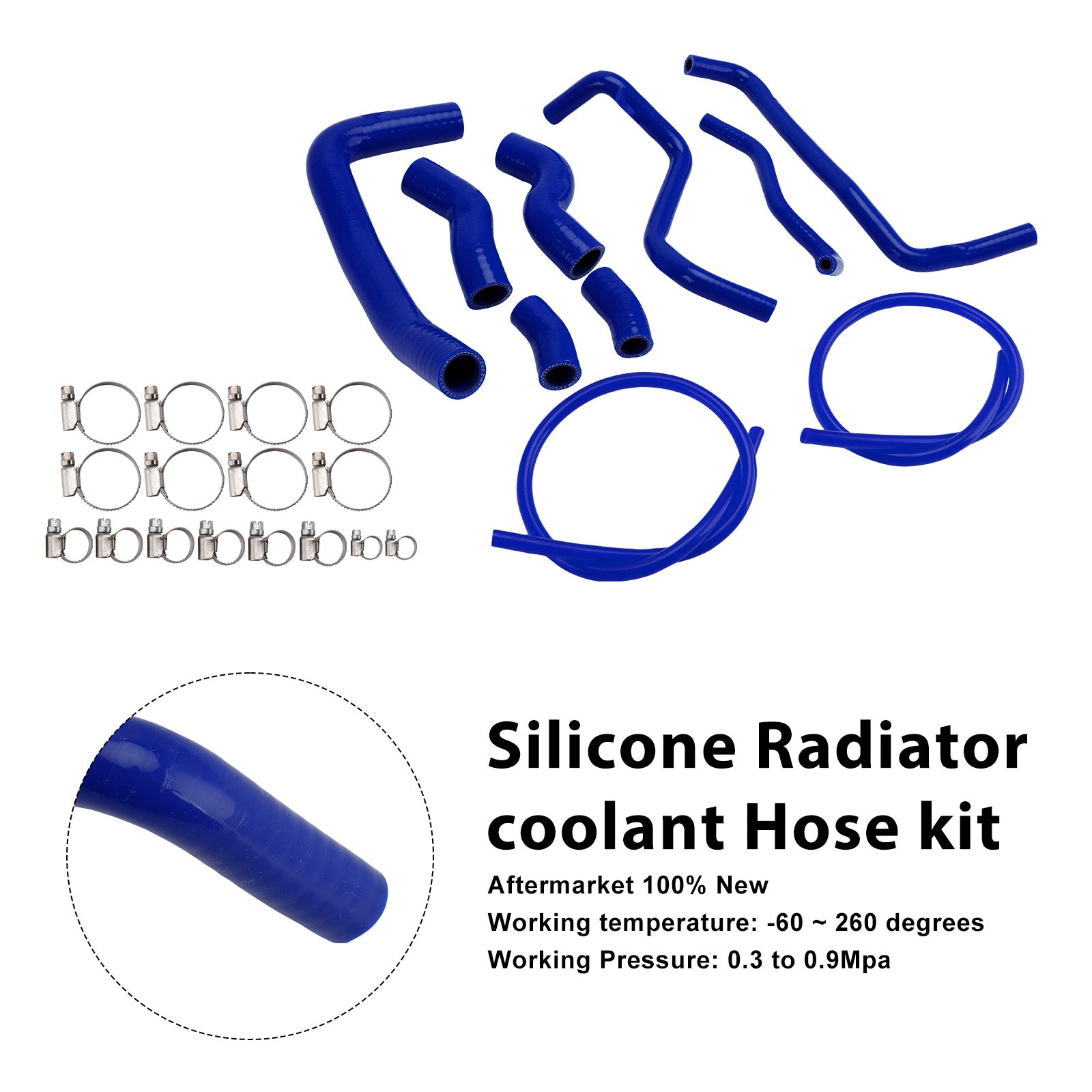 Durite de refroidissement en silicone pour radiateur Suzuki SV 650 (2016-2025)
