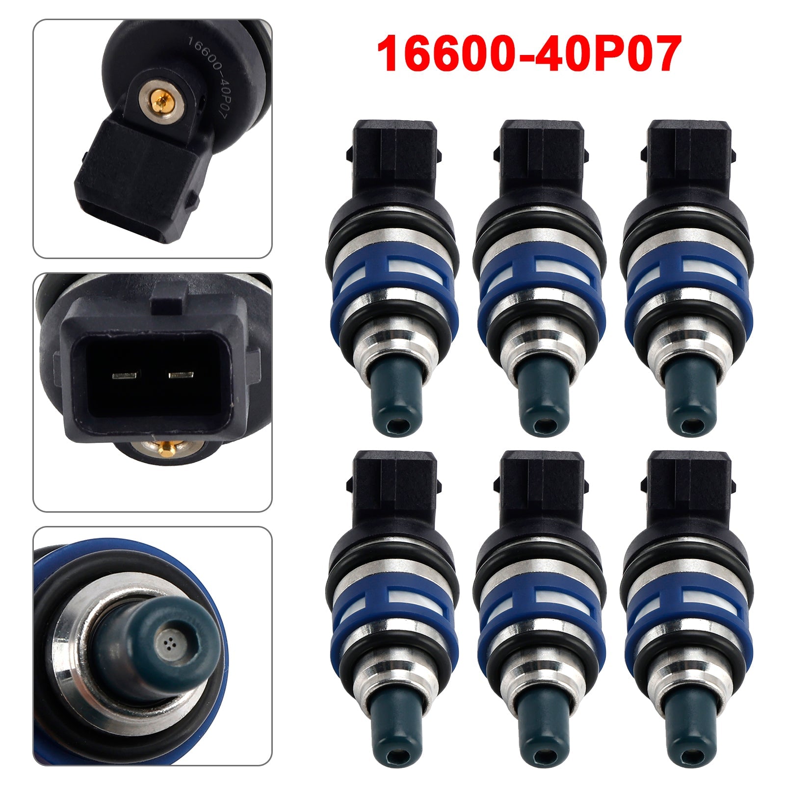 1989-1996 Nissan 300ZX Z32 3.0L TURBO V6, 6 iniettori di carburante, codice articolo 16600-40P07