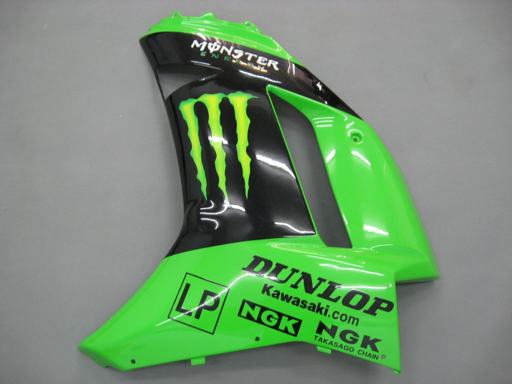 2007-2008 Kawasaki ZX6R 636 Korin ruiskutussuojasarja Abs Muovi asennettu
