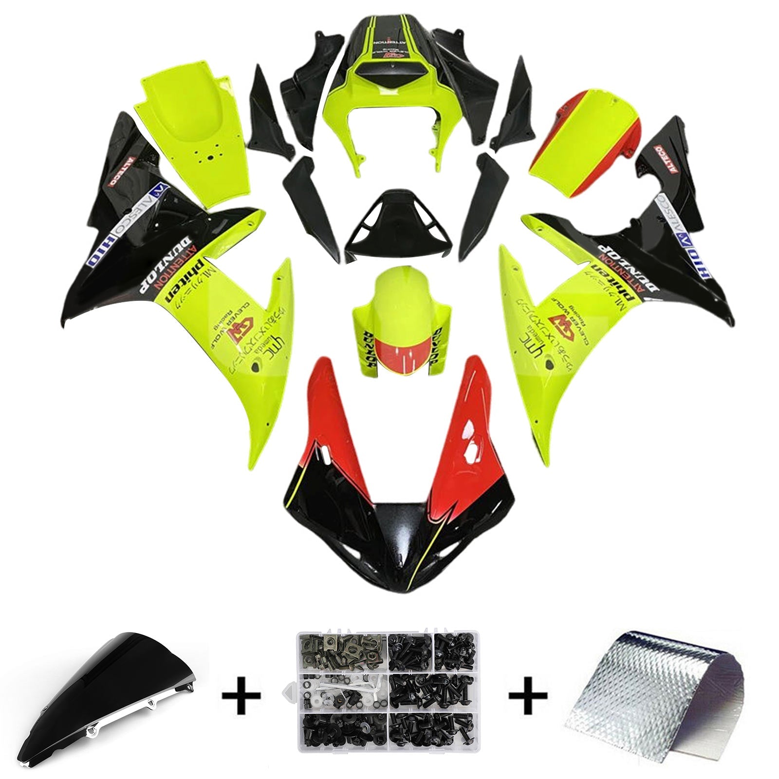 Kit carenatura iniezione Yamaha YZF 1000 R1 2002-2003 Carrozzeria in plastica ABS