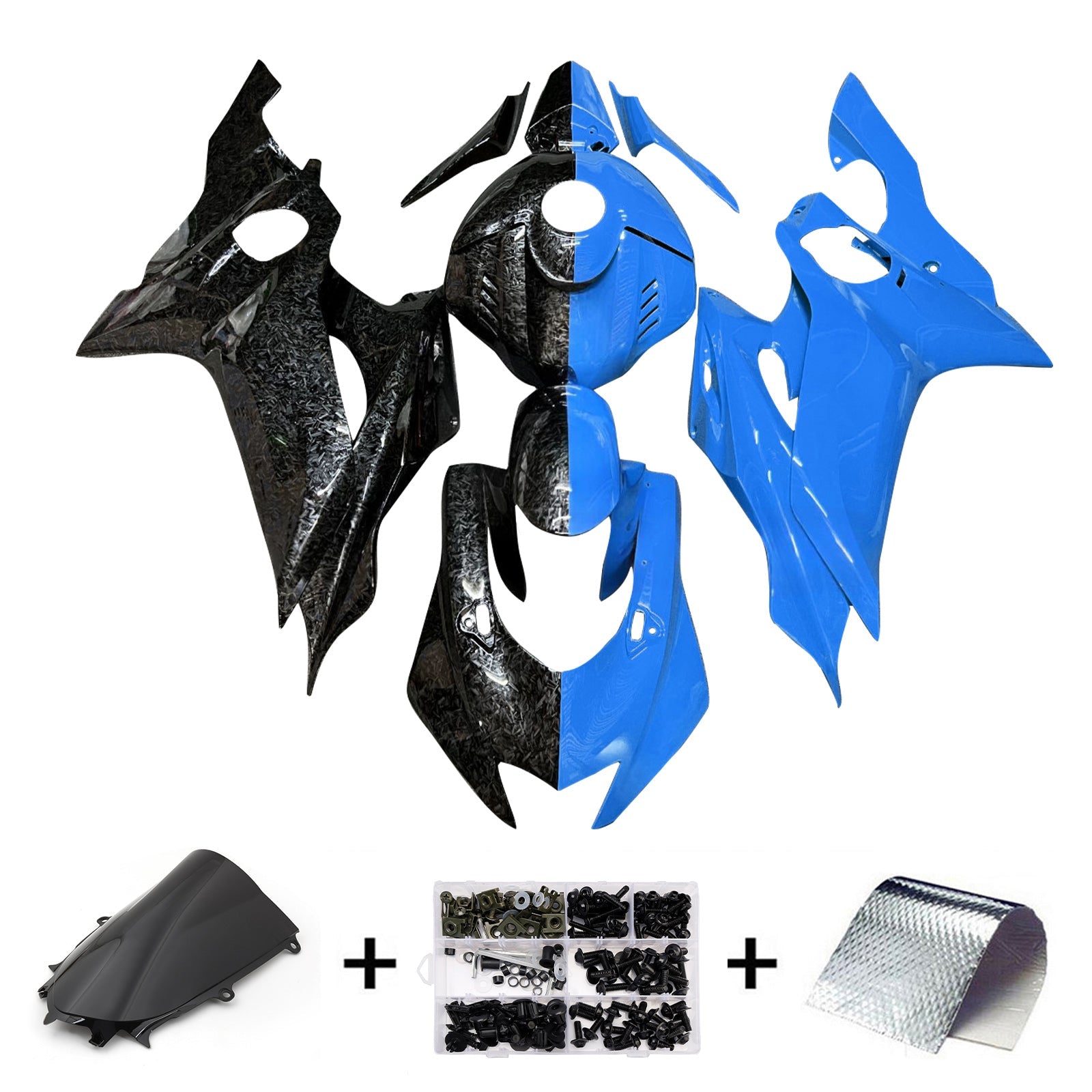 Kit de carenado inyectado de plástico ABS para Yamaha YZF-R6 2017-2023
