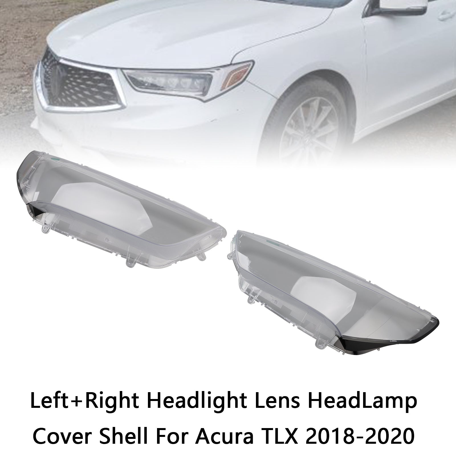 Coque de protection pour phare avant gauche et droit Acura TLX 2018-2020