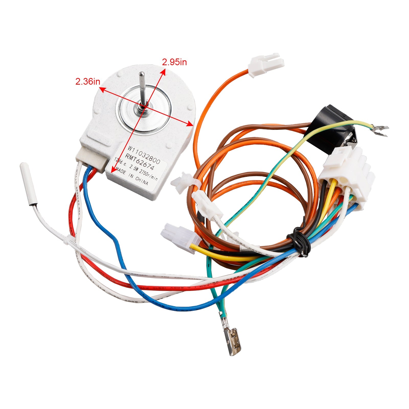 Silnik wentylatora parownika W11032800 dla Kenmore JennAir W10728094 4461668