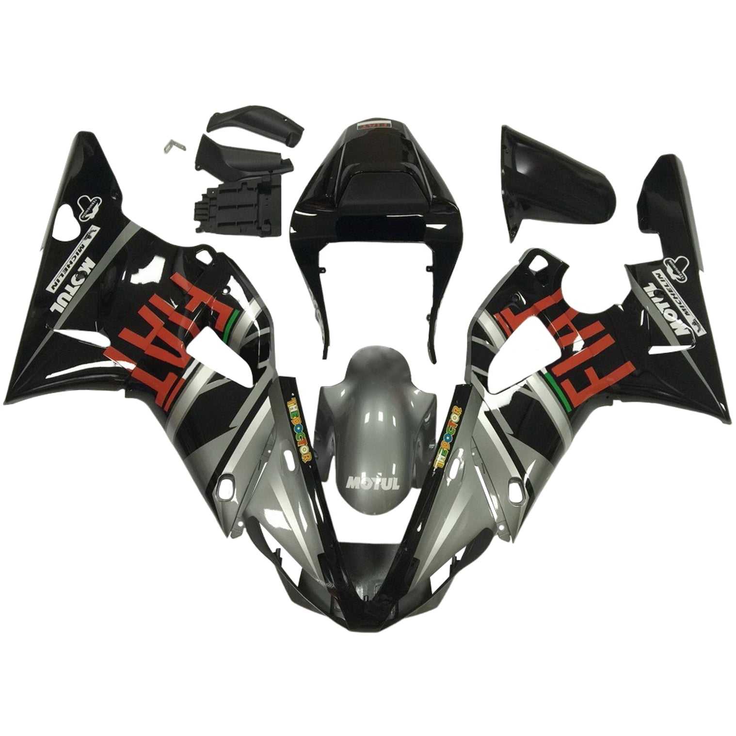 2000-2001 Yamaha YZF 1000 R1 Kit de carénage d'injection carrosserie plastique ABS