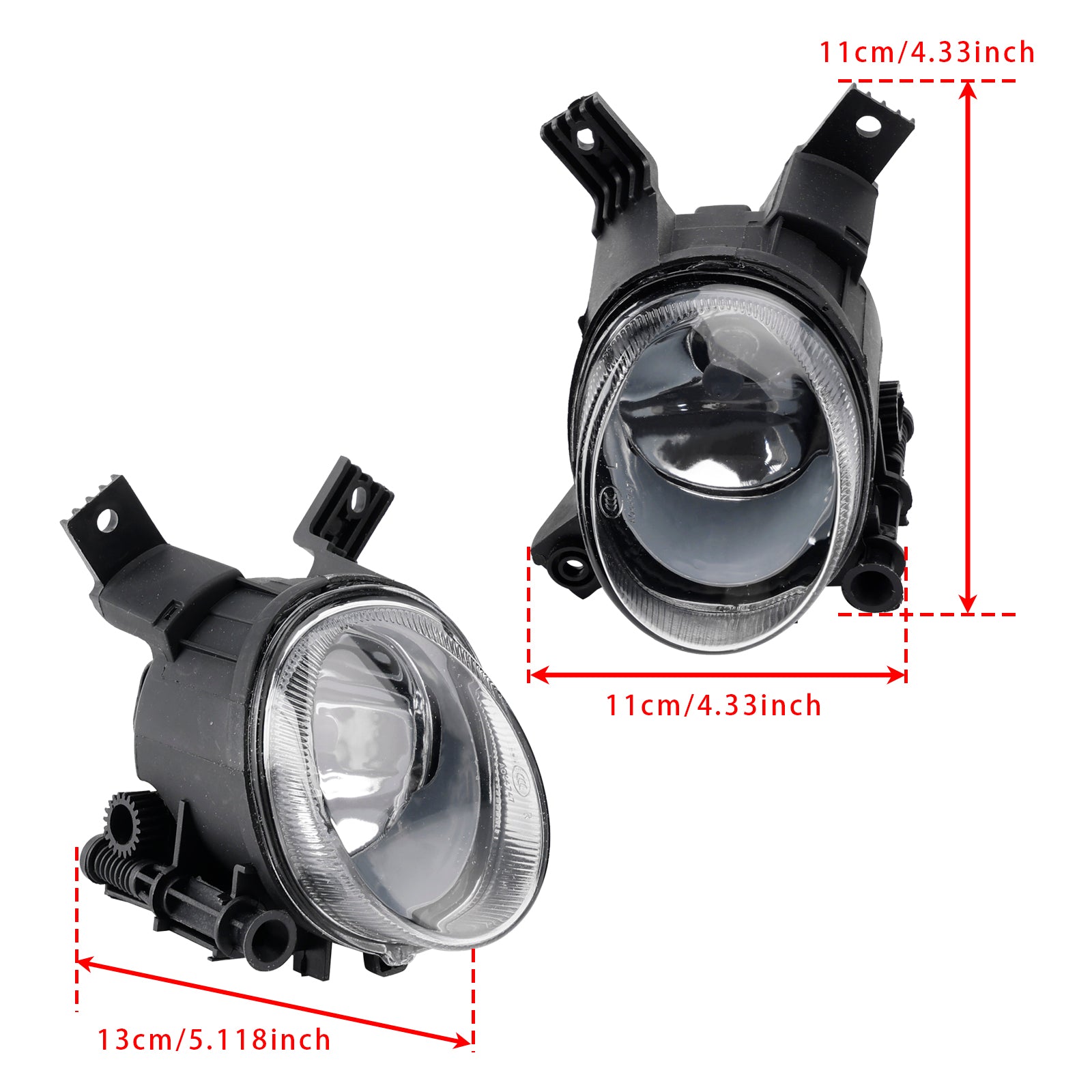 Par de luces antiniebla delantera antes de Audi A3 2003-2013 y A4 B7 2004-2008