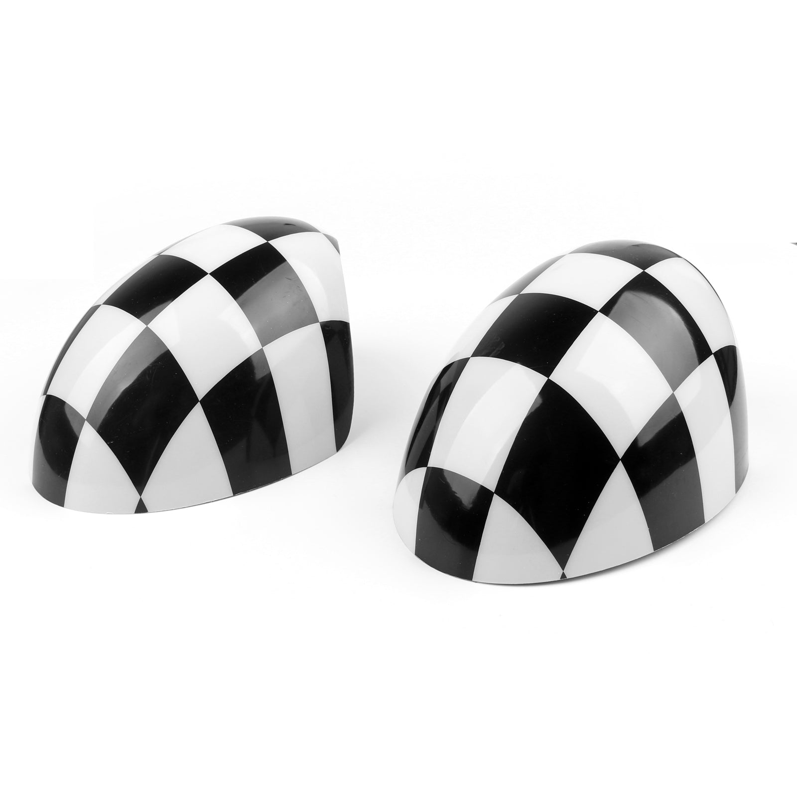 L&H Cubiertas para espejos retrovisores laterales compatibles con MINI Cooper R55 R56 R57 R58 R60 R61 con espejo retrovisor eléctrico plegable
