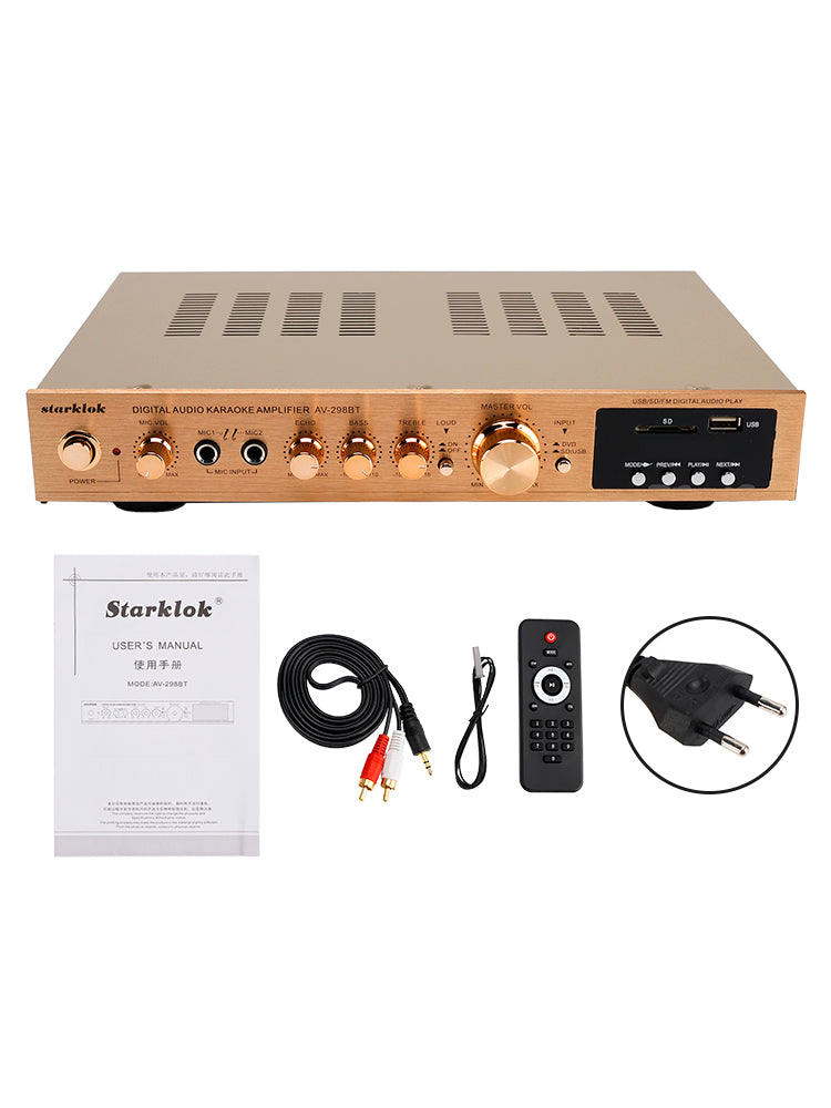 2000W 5CH Power Amplificateurs Amplifier Hi-Fi stéréo AV Surround FM Home Cinéma