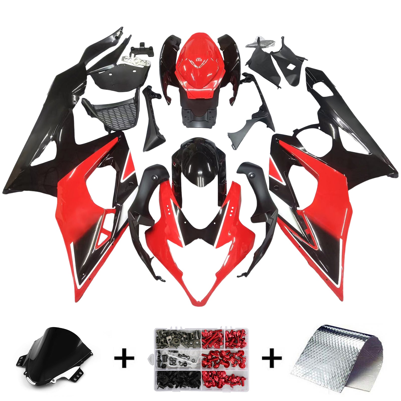 Kit de carénage par injection, carrosserie en plastique ABS, adapté à la Suzuki GSXR1000 2005-2006