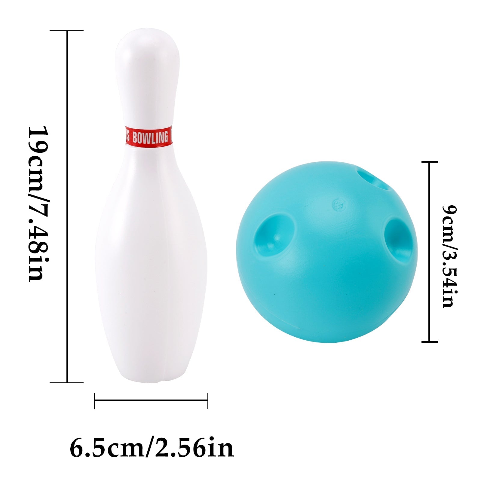 Ensemble de boules de bowling lumineuses de 19 cm pour enfants, jeu de fête d'intérieur et d'extérieur, jouet cadeau