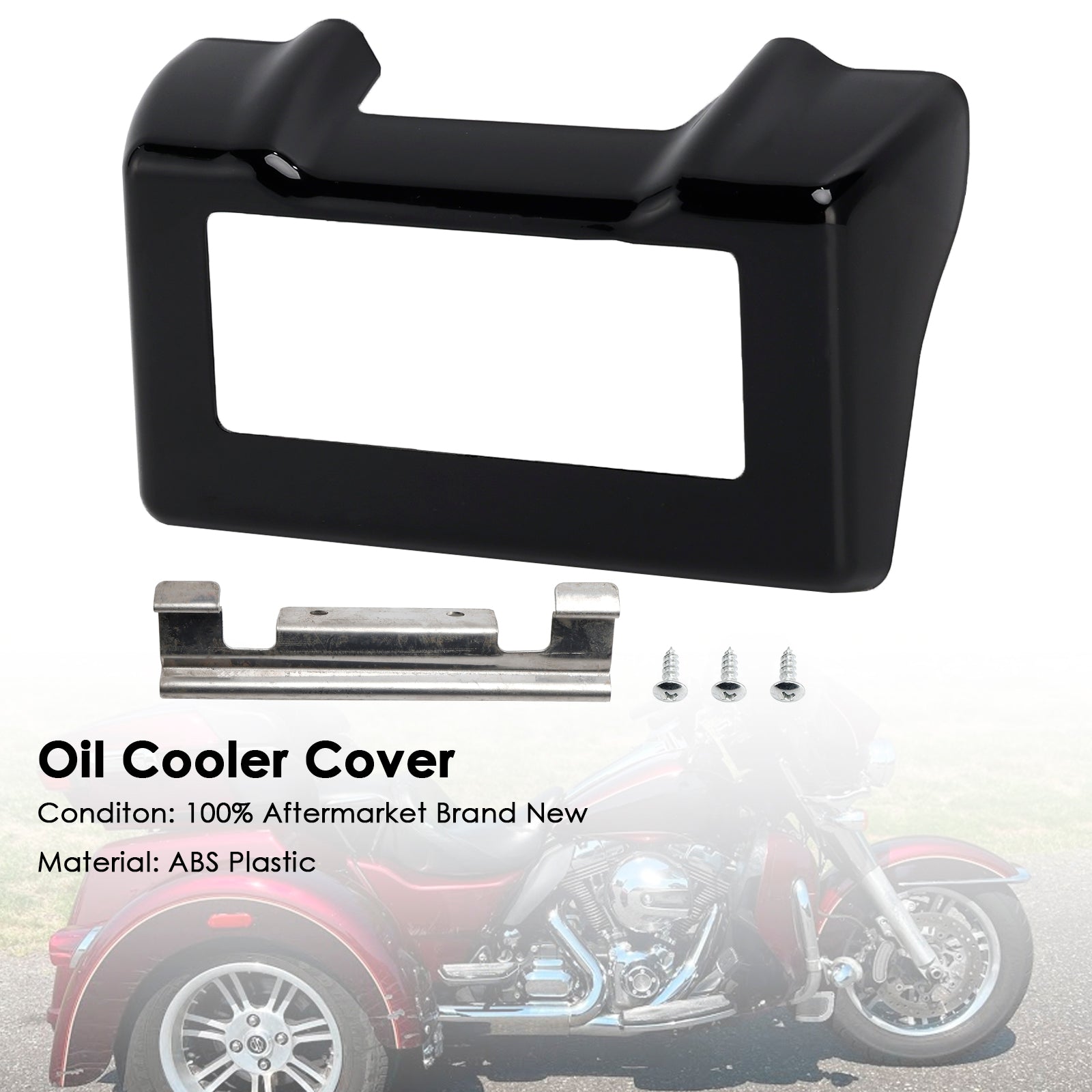 Couvercle de refroidisseur d'huile compatible avec les modèles Touring Road King et Street Glide 2011-2016