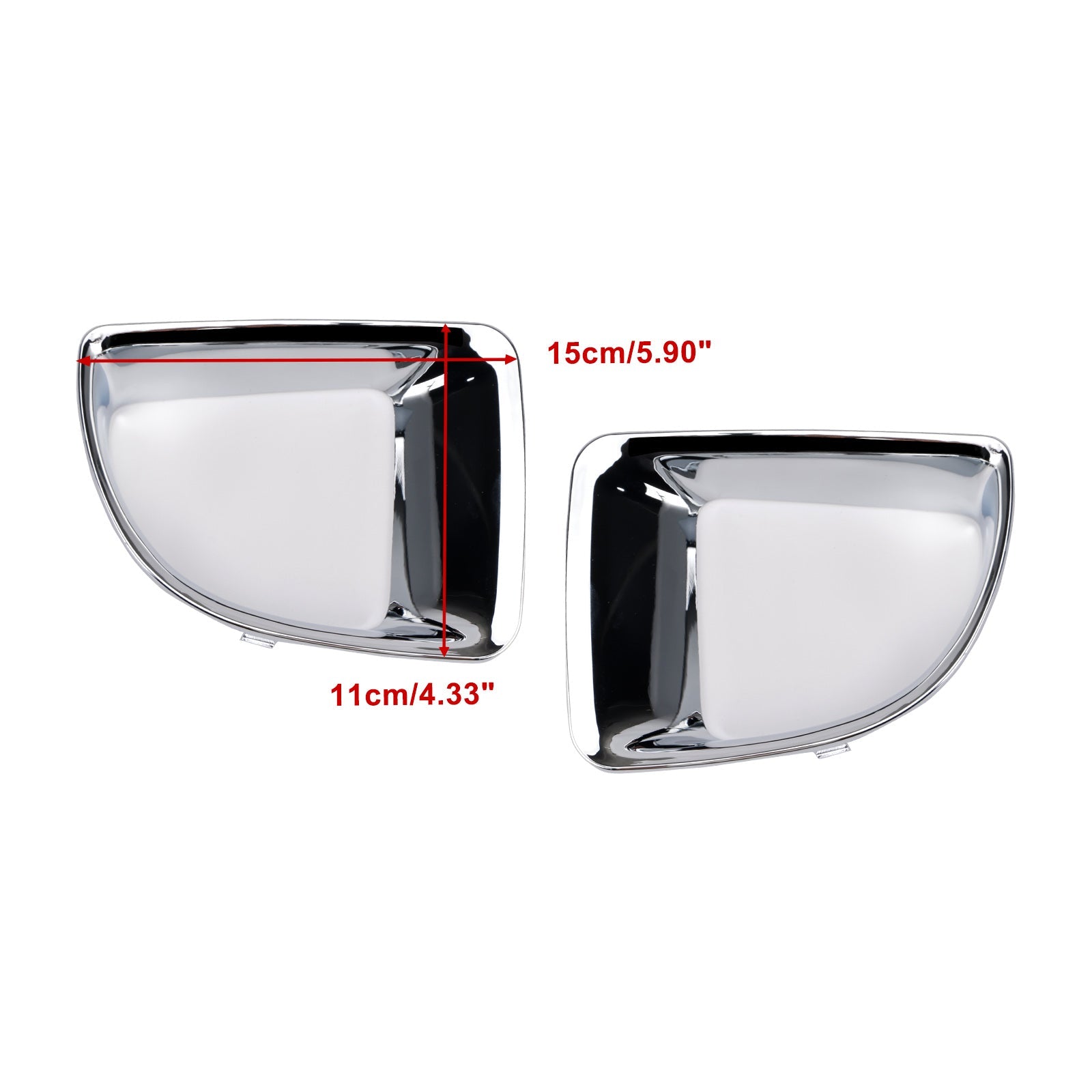 Cadre de conduit d'air avant chromé 51117255117 pour Mini R55 R56 R57 R58 R59 JCW S