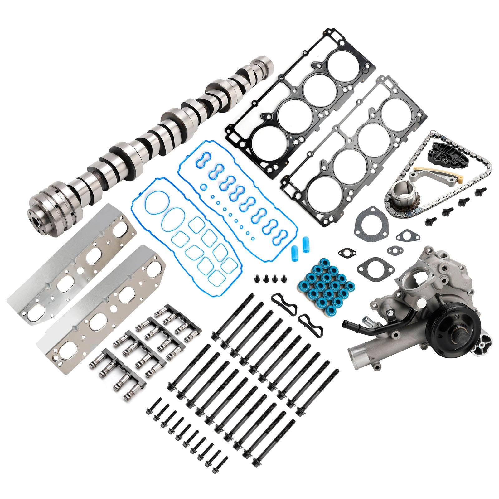 Zestaw wałka rozrządu MDS do 2009 Chrysler Aspen 5.7L zestaw łańcucha rozrządu silnika pompa wodna 53021726AE 68060714AA