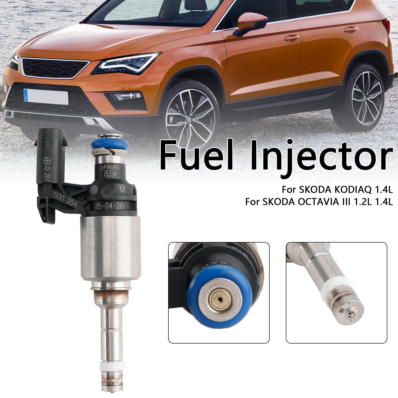1 injecteur de carburant 04E906036Q pour Audi A3, Seat Leon, Skoda, VW Passat