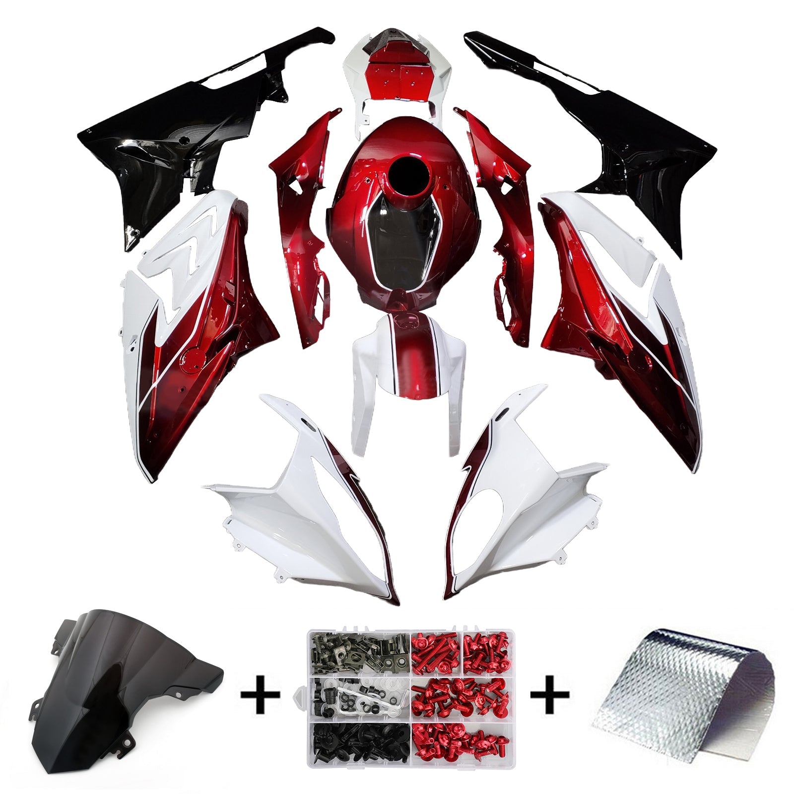 Kit de carénage d'injection pour BMW S1000RR 2015-2016 Carrosserie Plastique ABS