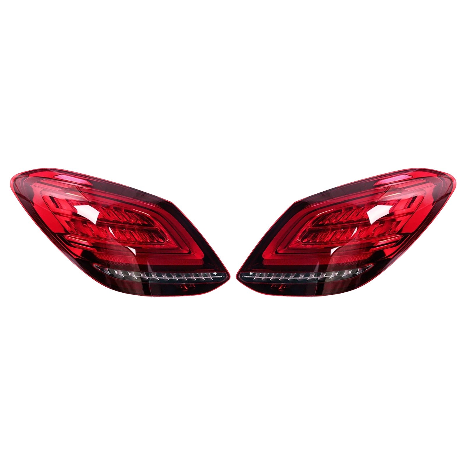 LED-achterlichten links en rechts voor Mercedes-Benz C300 W205 opnieuw vormgegeven (submodel) : 4Matic, basismodel) (2019-2021) Referenties: 059067103 en 2059067203