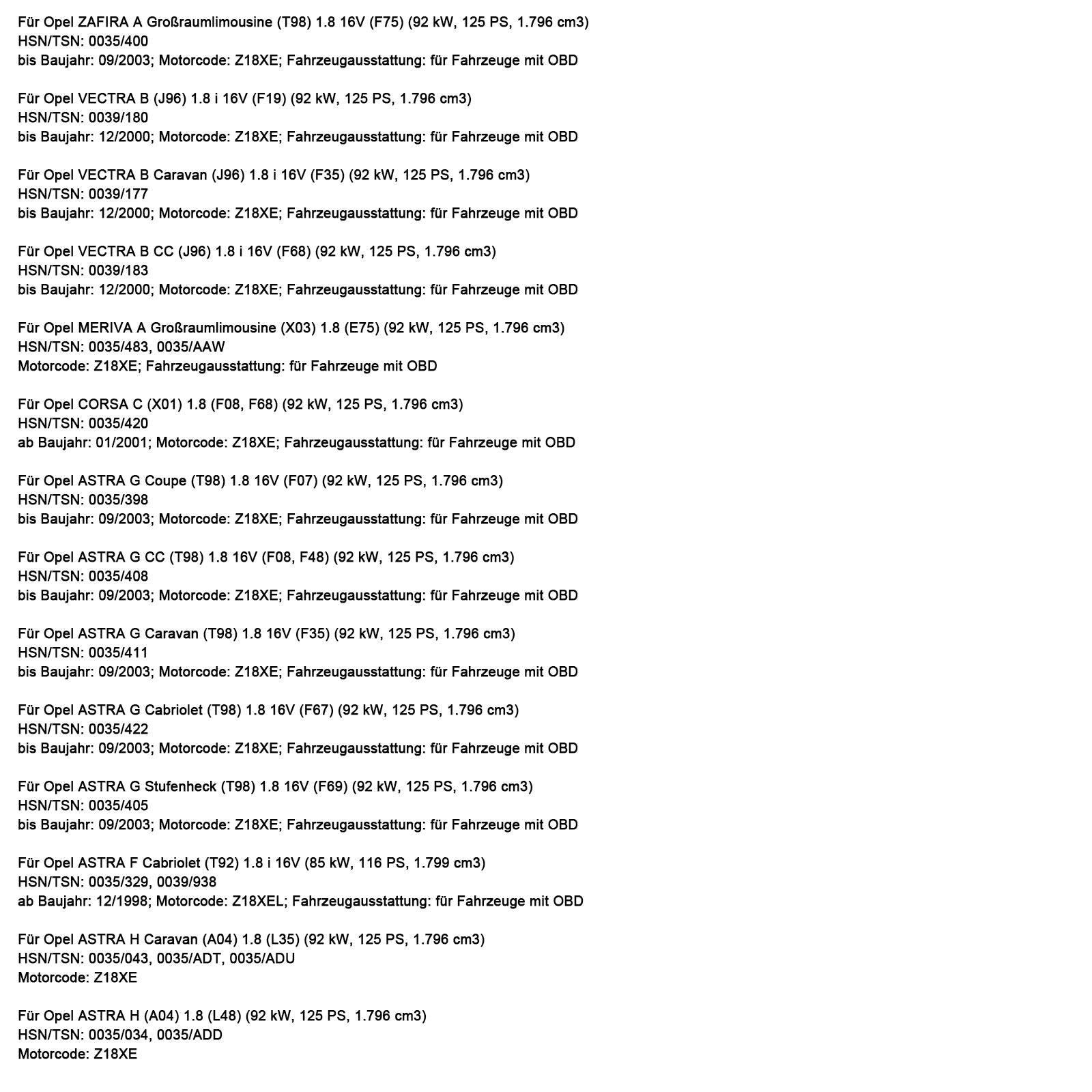 Convertitore catalitico del collettore Opel Meriva A MPV (X03) 1.8 (E75) 850062 BM91021H