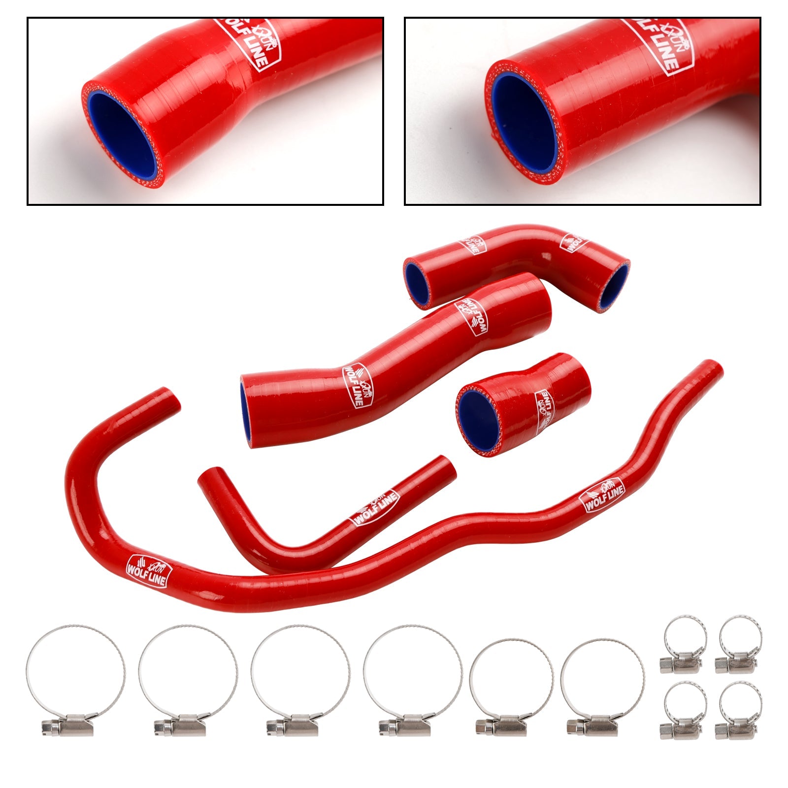 Kit de durites de refroidissement en silicone pour radiateur BMW S1000RR 2019-2023