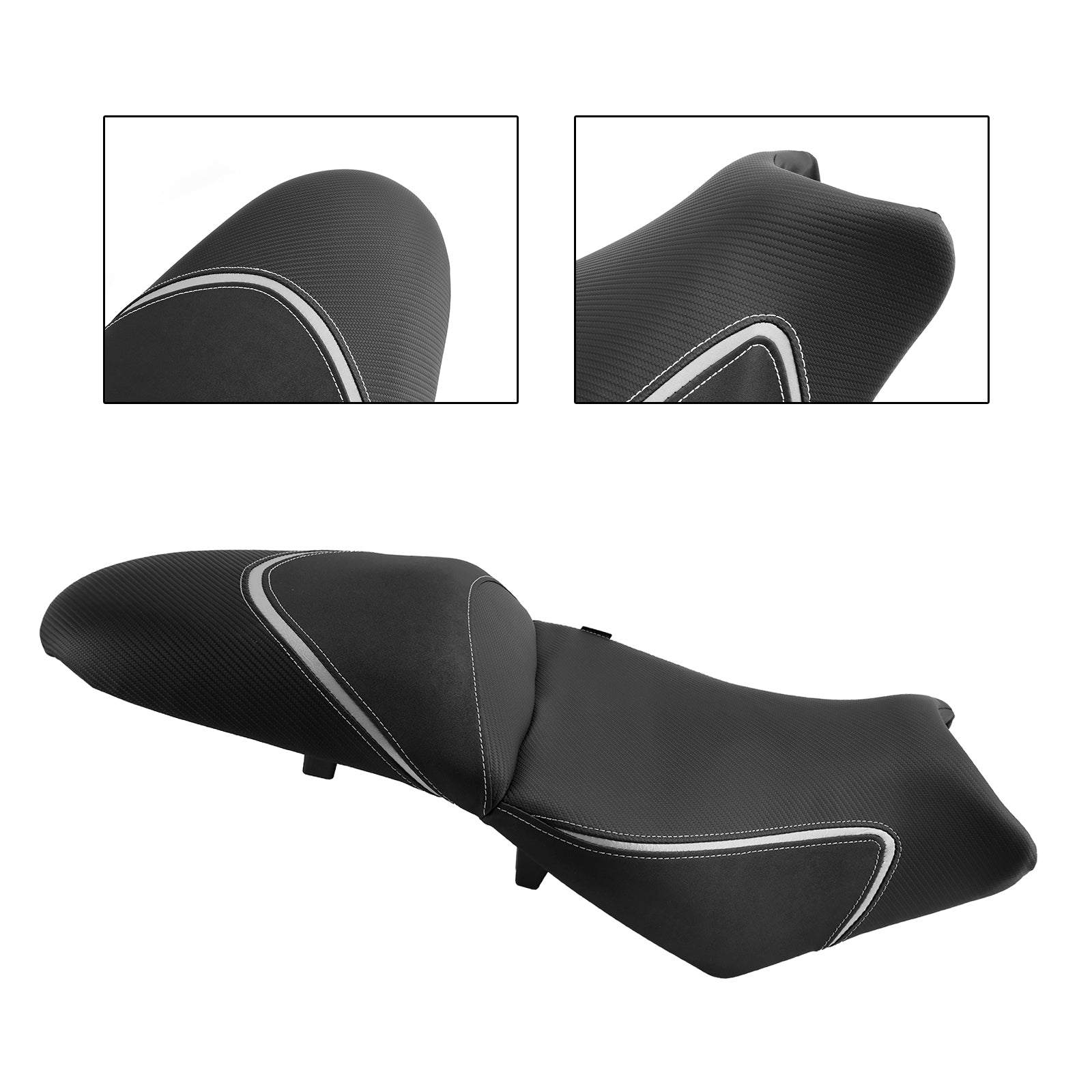 Selle pilote et passager complète grise pour Kawasaki Versys 650 2022-2024