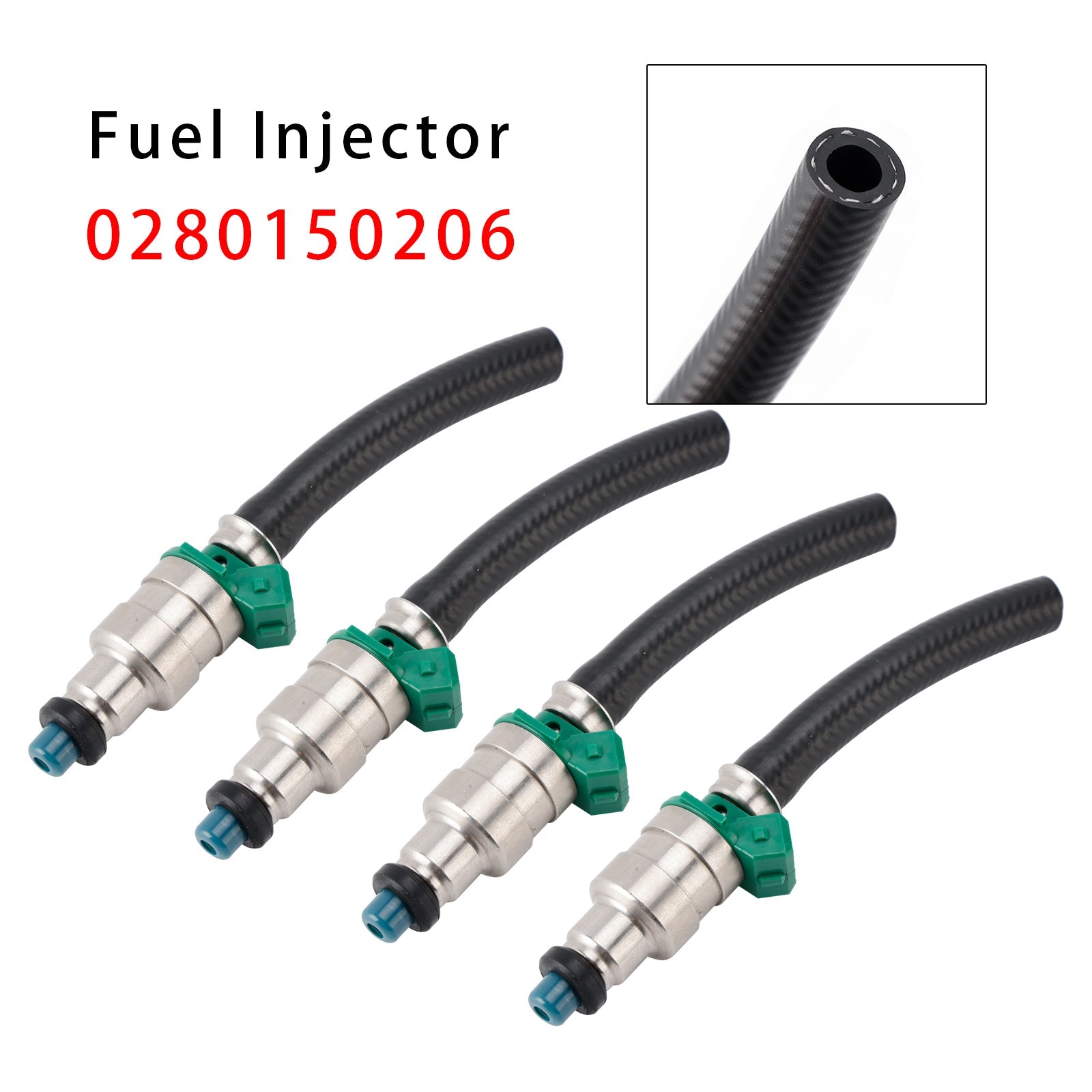 4 injecteurs de carburant pour VW Vanagon Transporter T3 83-91 1.9 2.1 0280150206