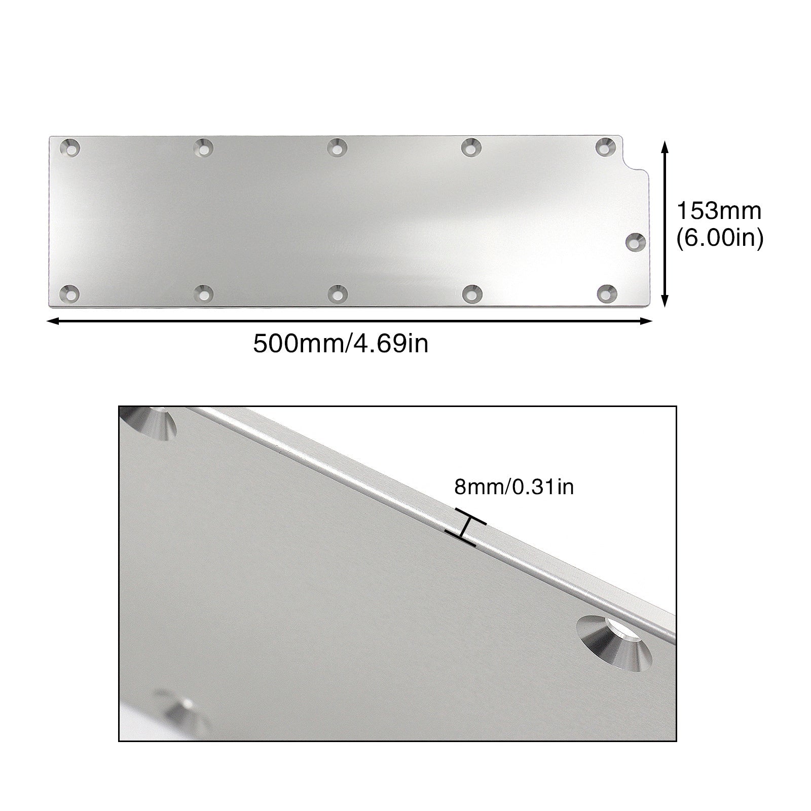 Couvercle d'huile de zone de levage de moteur en aluminium billette 551605 pour Chevy Gen IV