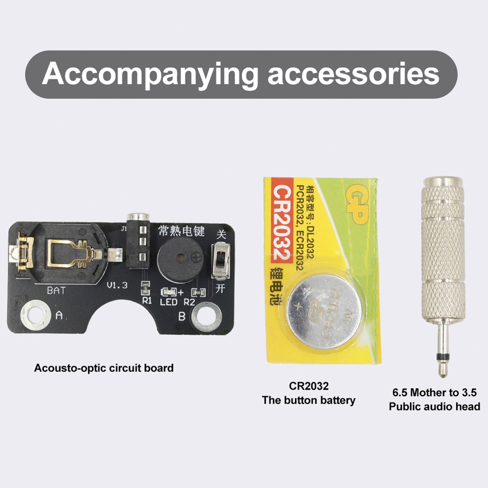 Gedrukte circuitkaart voor handmatige toets met geluidsverlichting en CW Morse -code
