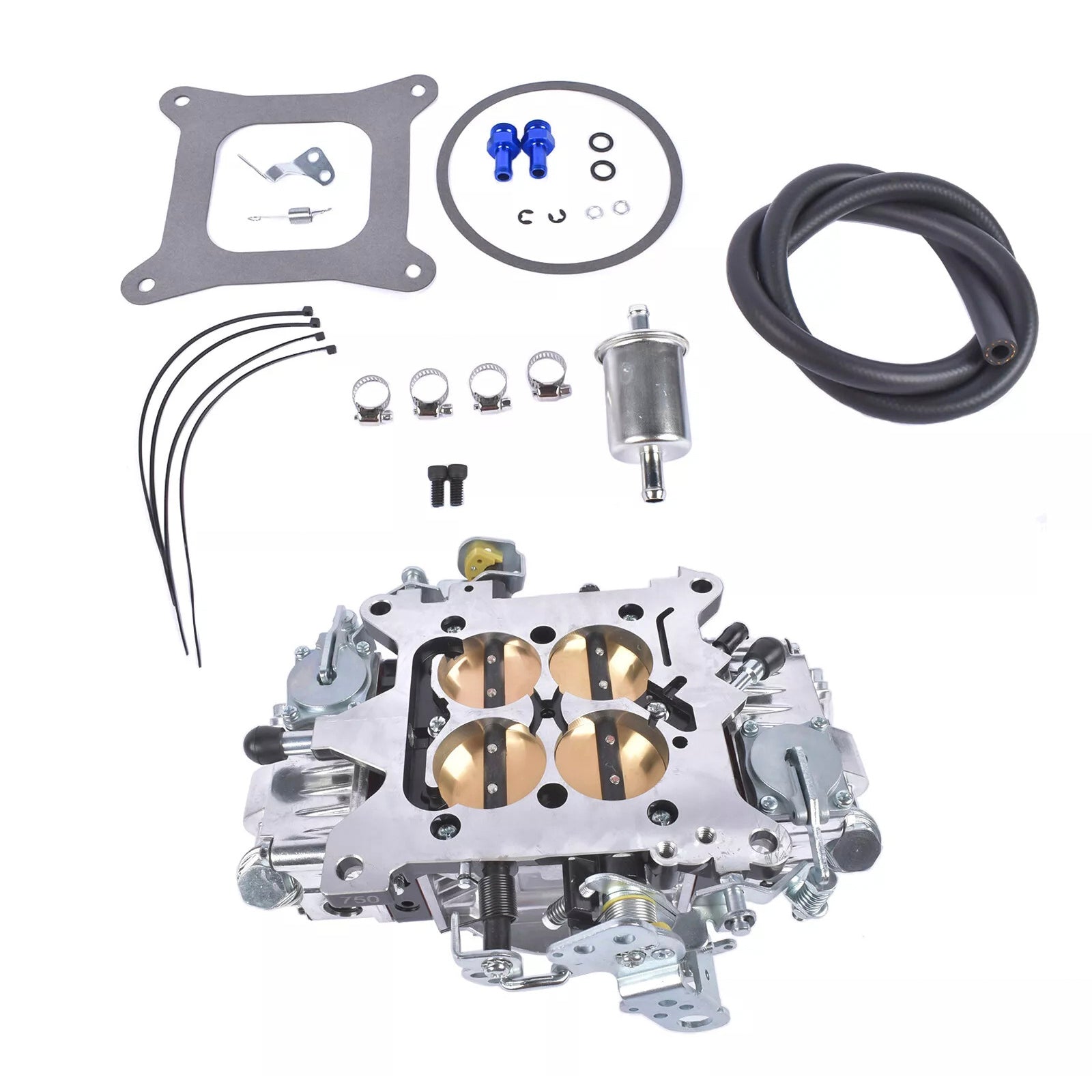 Carburateur BR-67200 à 4 corps, alésage carré, double 750 pi3/min, mécanique secondaire