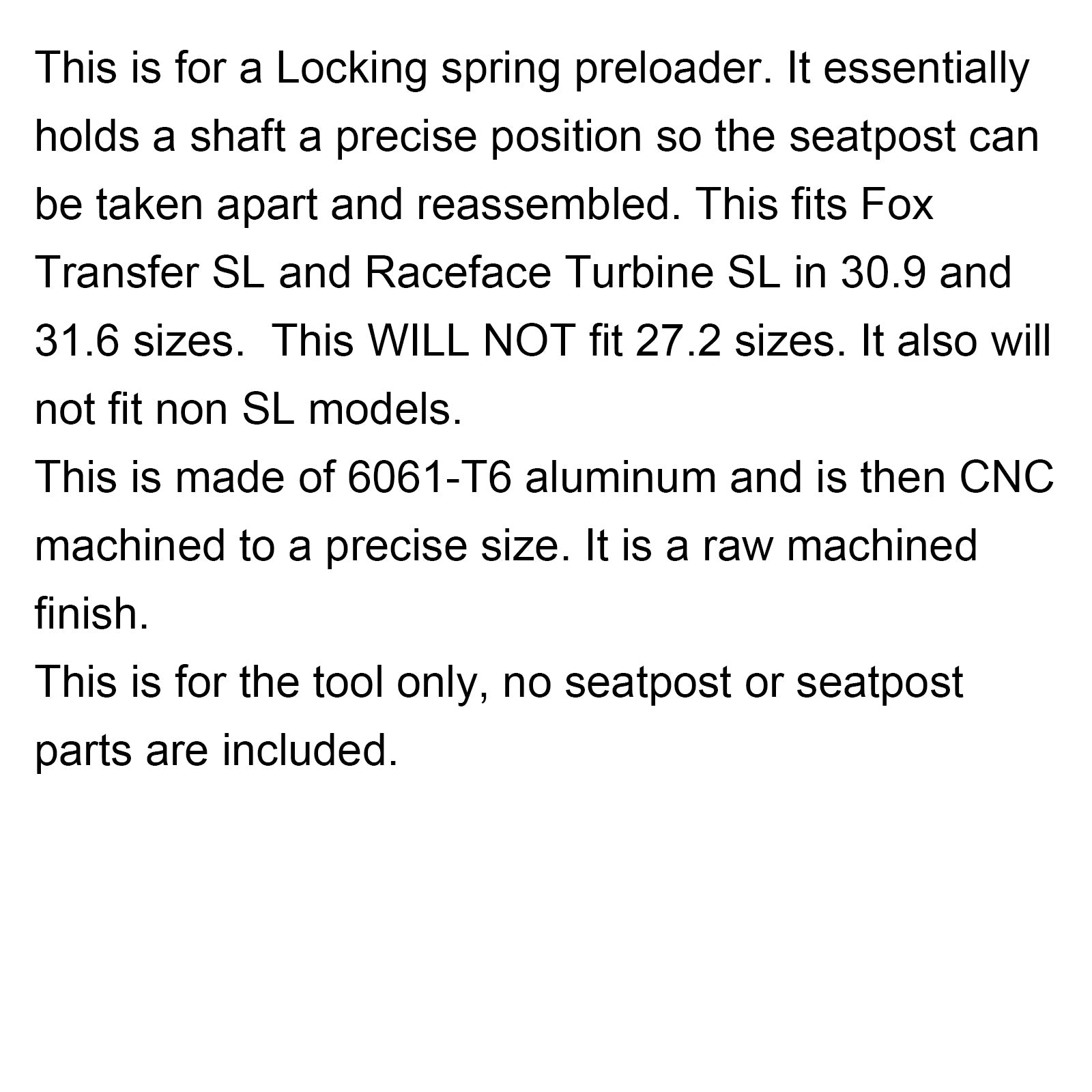 Turbine RaceFace Pilot SL - Fox Clone N ° 398-00-894 - Service