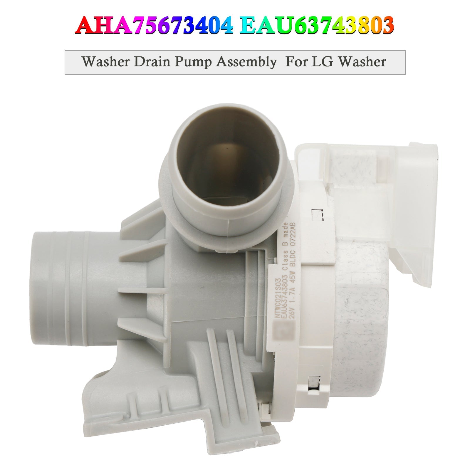 AHA75673404 EAU63743803 Gruppo pompa di scarico lavatrice per lavatrice LG