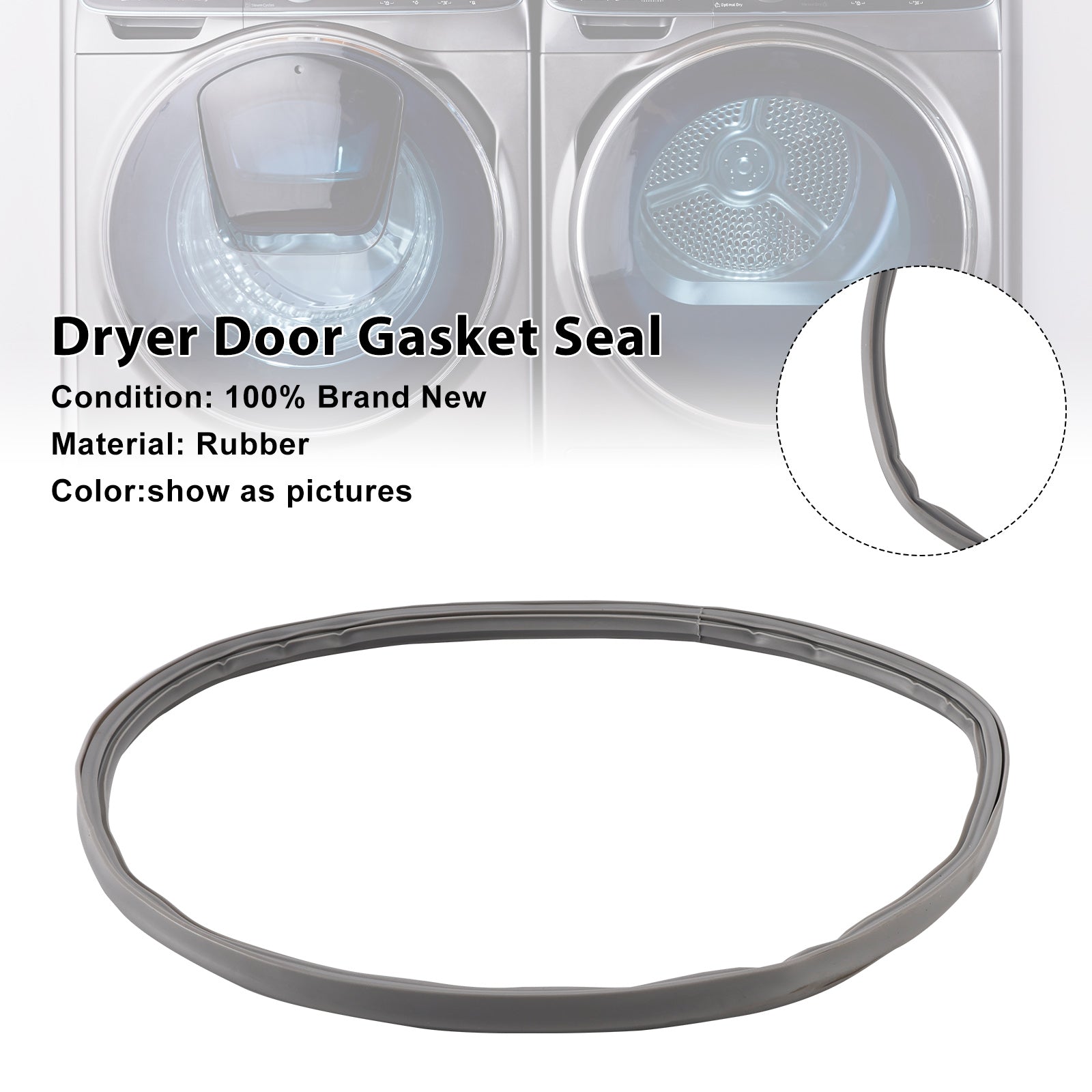 Joint de porte de sèche-linge DC62-00262A pour sèche-linge Samsung