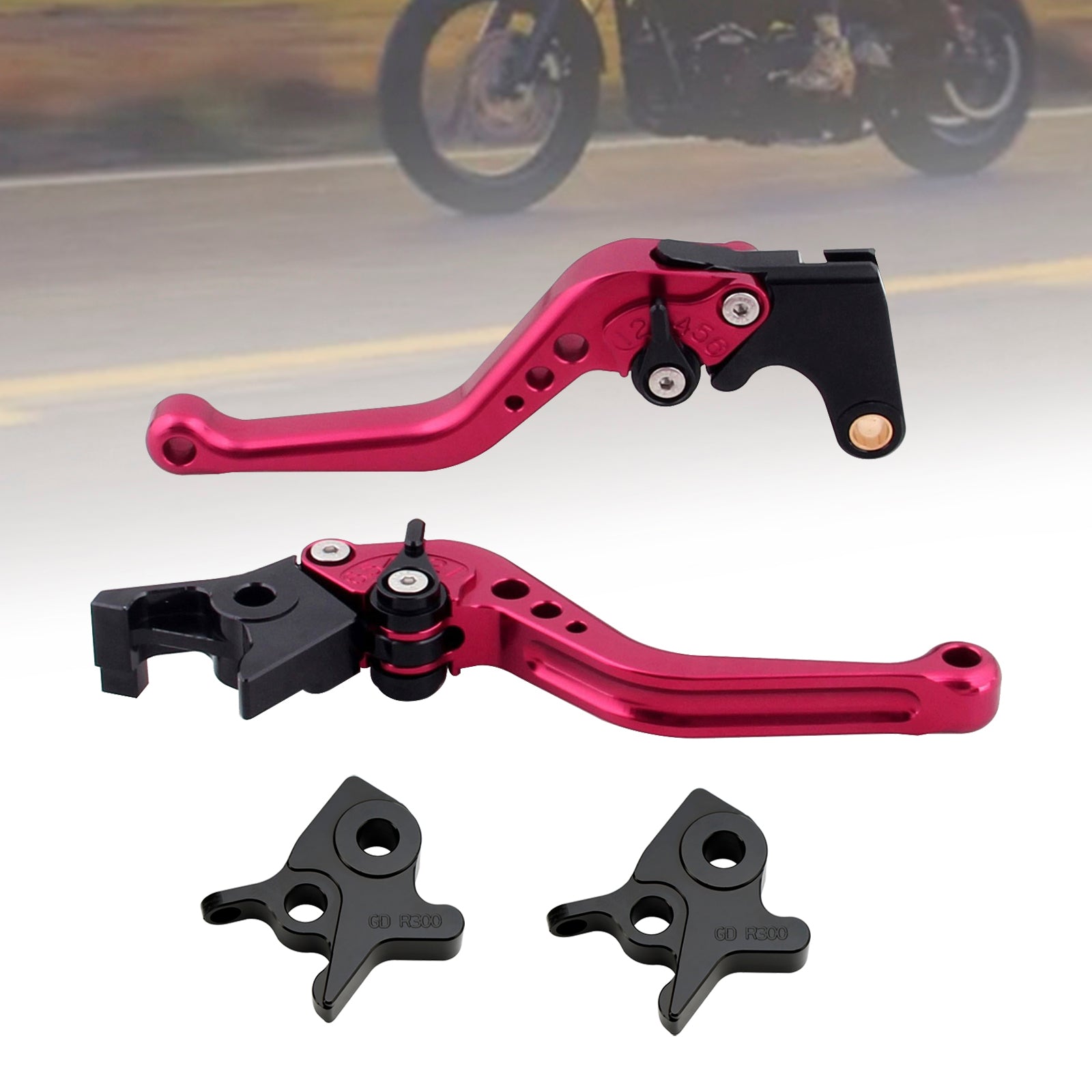 Palanca de freno y embrague corta para Kymco AK550 2017-2022