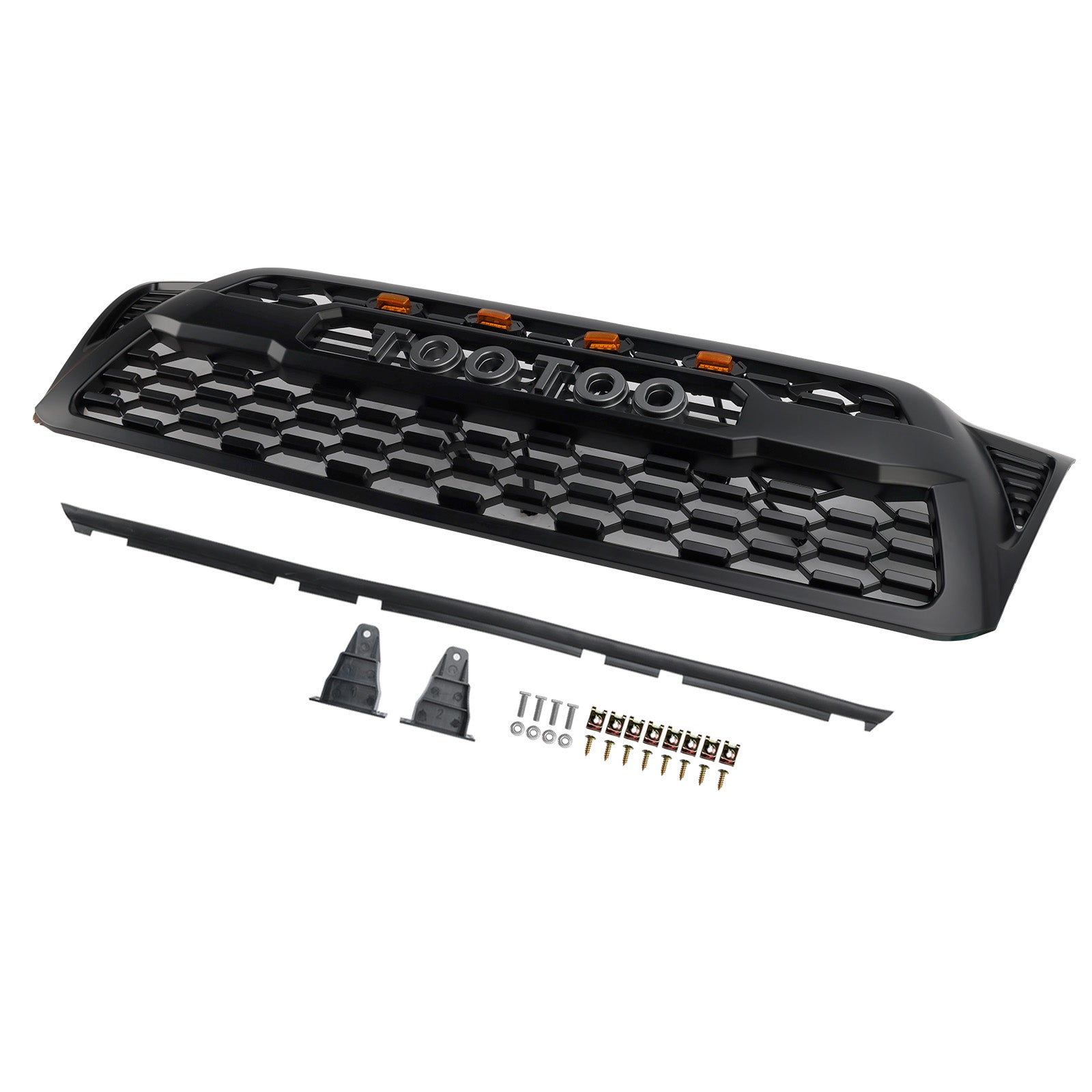 Griglia del paraurti anteriore nera opaca con LED per Toyota Tacoma 2005-2011