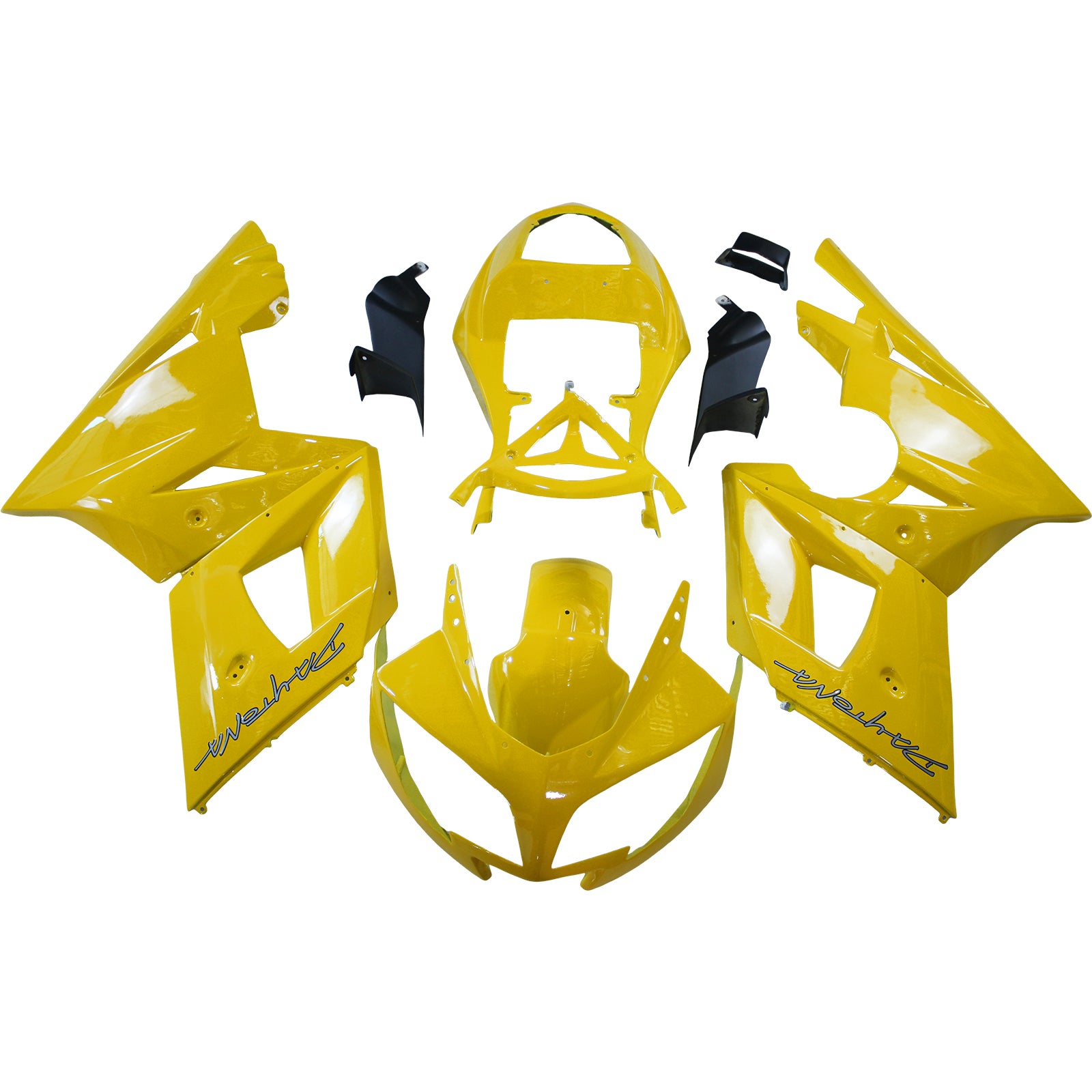 Kit de carénage par injection , carrosserie en plastique ABS Pour Daytona 600 650 2002-2005